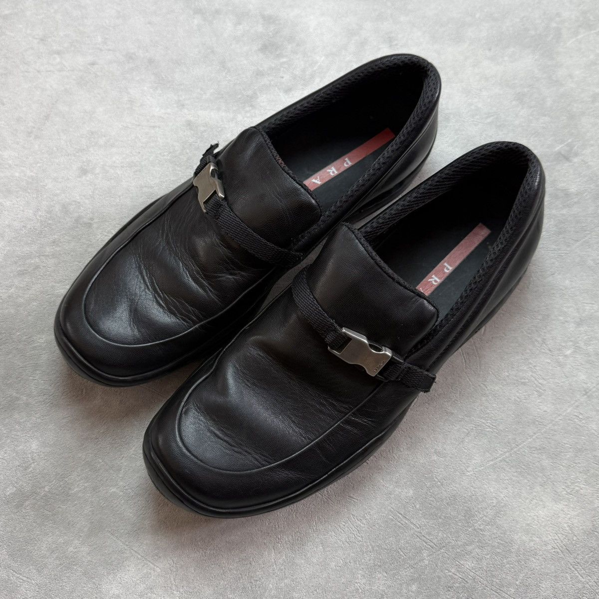 靴 prada sport square loafer Prada × Vintage S/S 1998 Prada Runway Vintage Prada Square Toe
