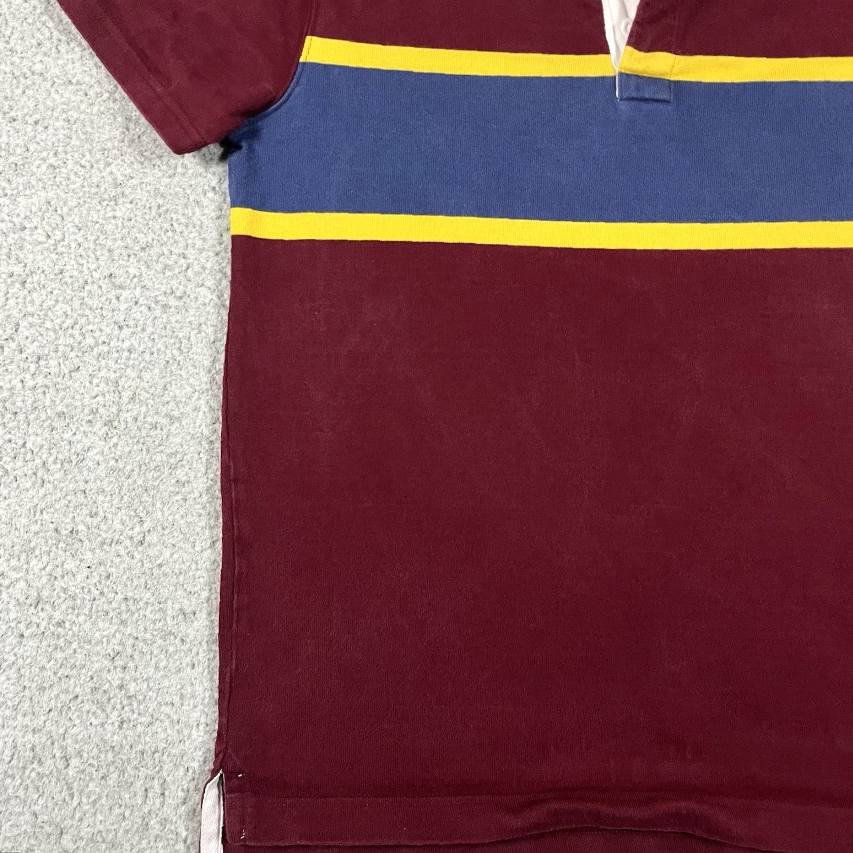 J.Crew J.CREW Polo Shirt Mens S Red Stripe Cotton Knit Short Sleeve Rugby Casual 90s Preppy N/A Size US S / EU 44-46 / 1 - 3 Thumbnail