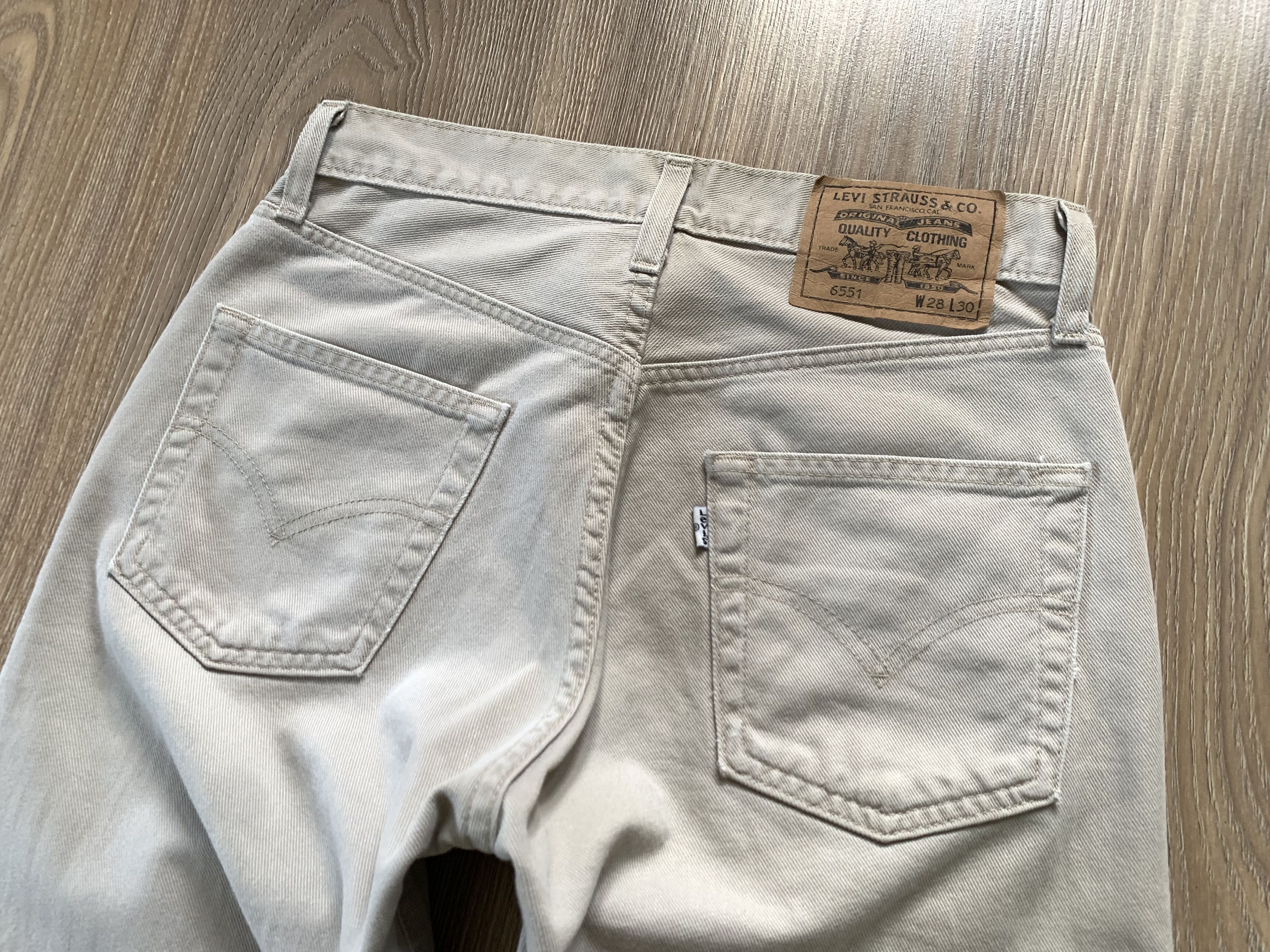 Levi's × Levi's Vintage Clothing × Vintage Levi's Vintage Beige Jeans 1996 Size US 28 / EU 44 - 6 Thumbnail