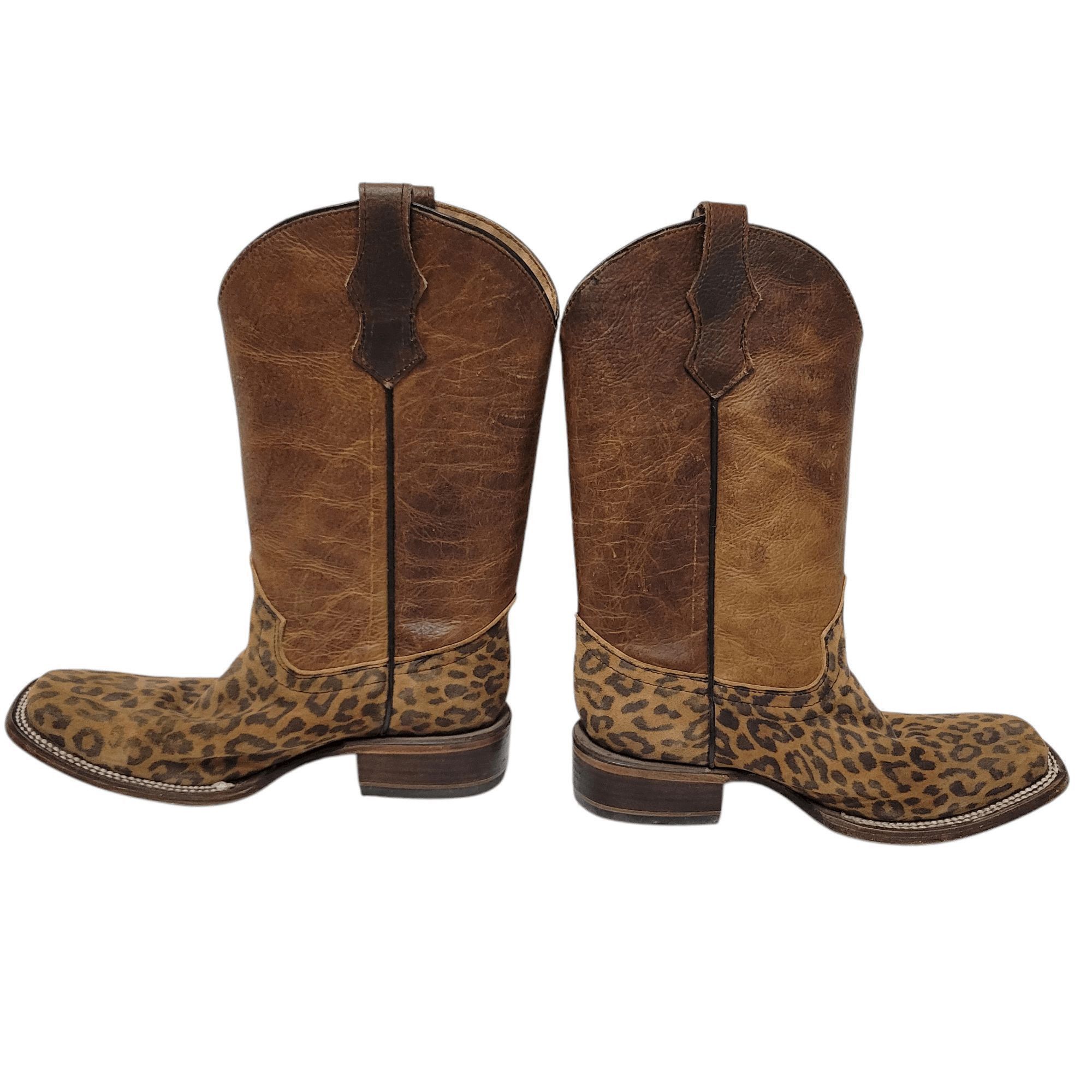 Other Circle G Leopard Print Leather Boots Size 3 Size US 5.5 / IT 35.5 - 1 Thumbnail