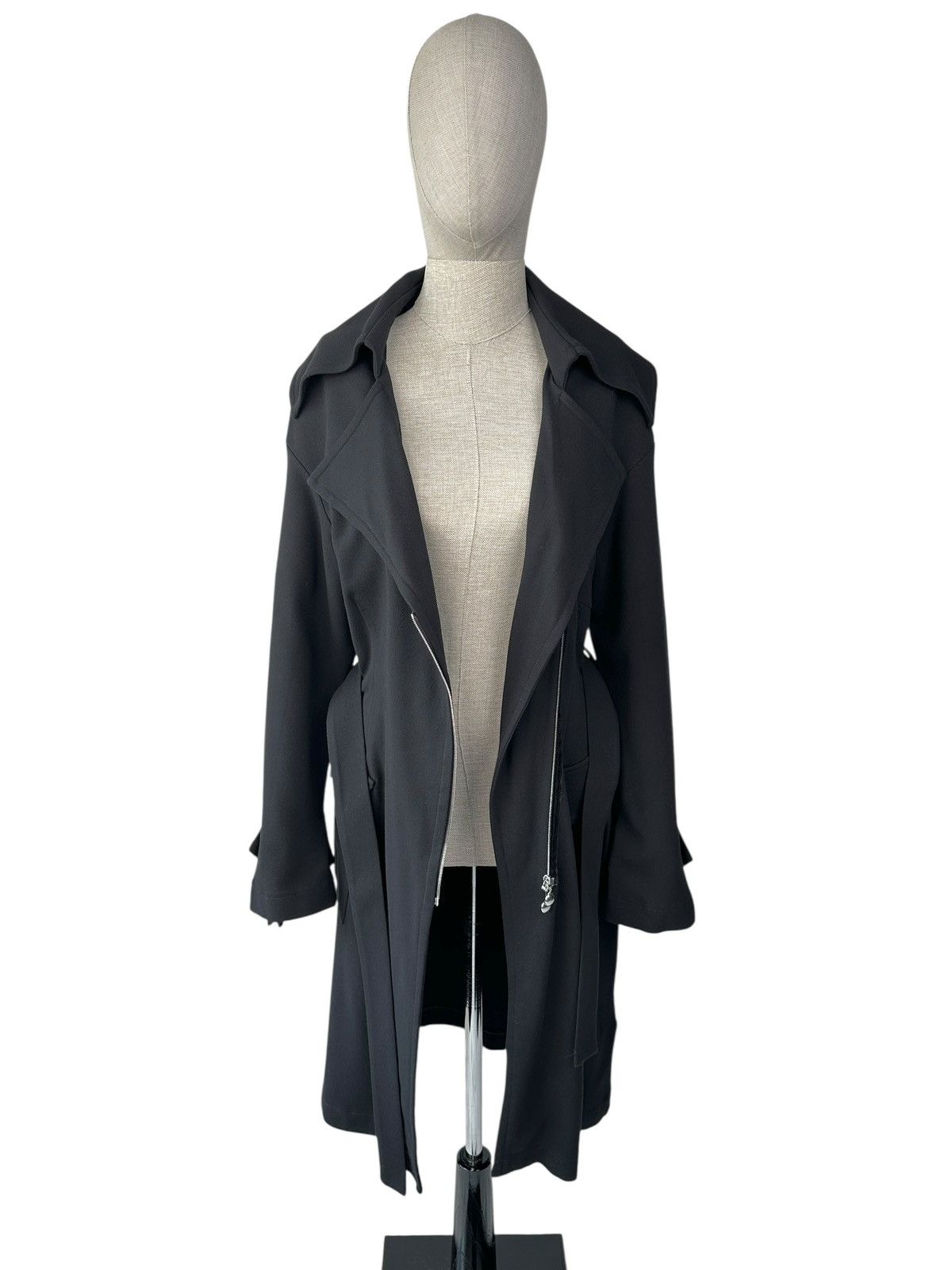 Marimekko MARIMEKKO Ritva Falla Zip Belted Coat Black Women’s Size M / US 6-8 / IT 42-44 - 4 Thumbnail