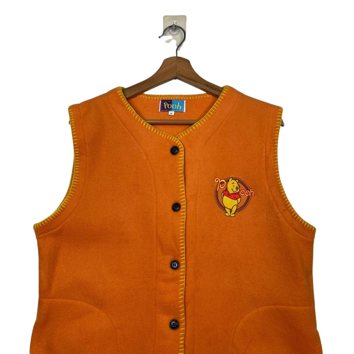 Cartoon Network Vintage 90s Winnie The Pooh Button Fleece Vest Size US M / EU 48-50 / 2 - 2 Thumbnail