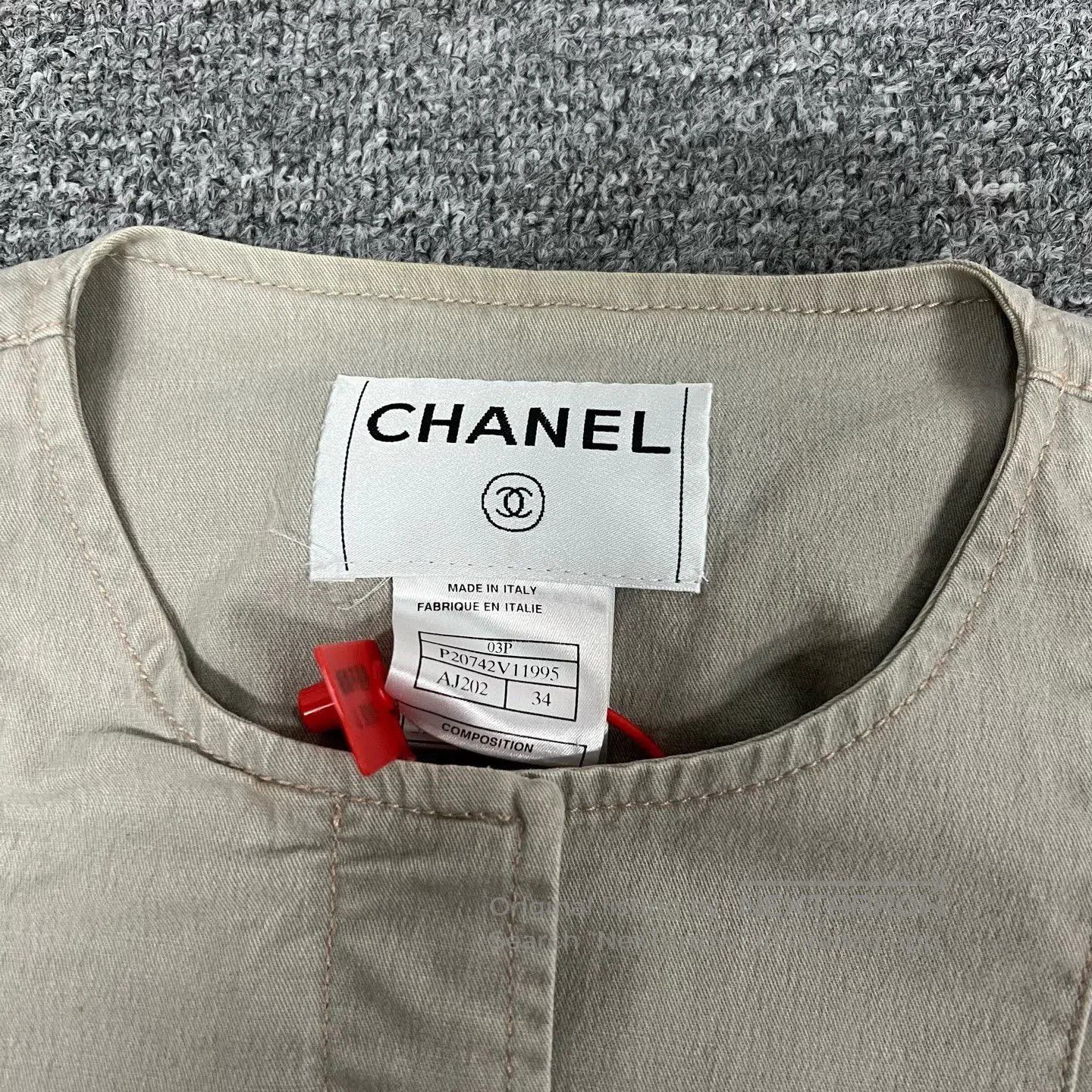 Chanel Chanel Metal Small Logo Slim Short Jacket. Size XXS / US 00 / IT 34 - 5 Thumbnail