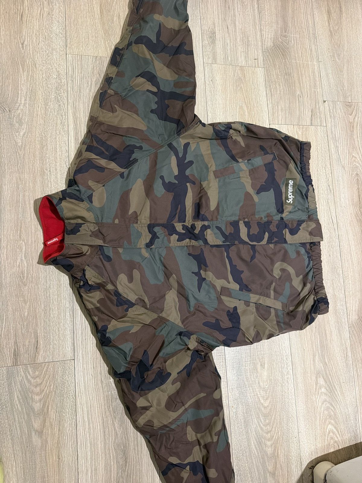 Supreme Supreme Polartec Reversible Track Jacket Woodland Camo