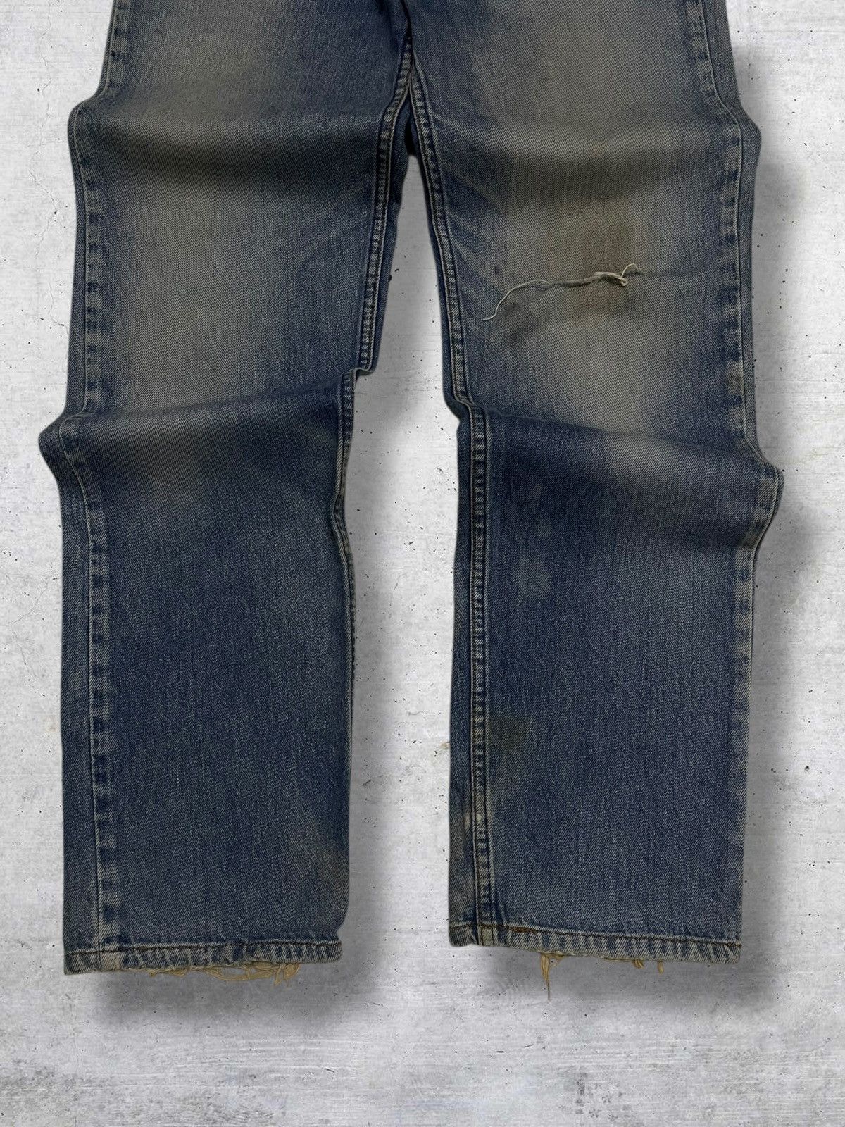 Levi's Vintage Clothing VINTAGE 510 LEVIS USA DESIGNER 90S RIPPED MUDWASH OLD DENIM Size US 30 / EU 46 - 3 Thumbnail