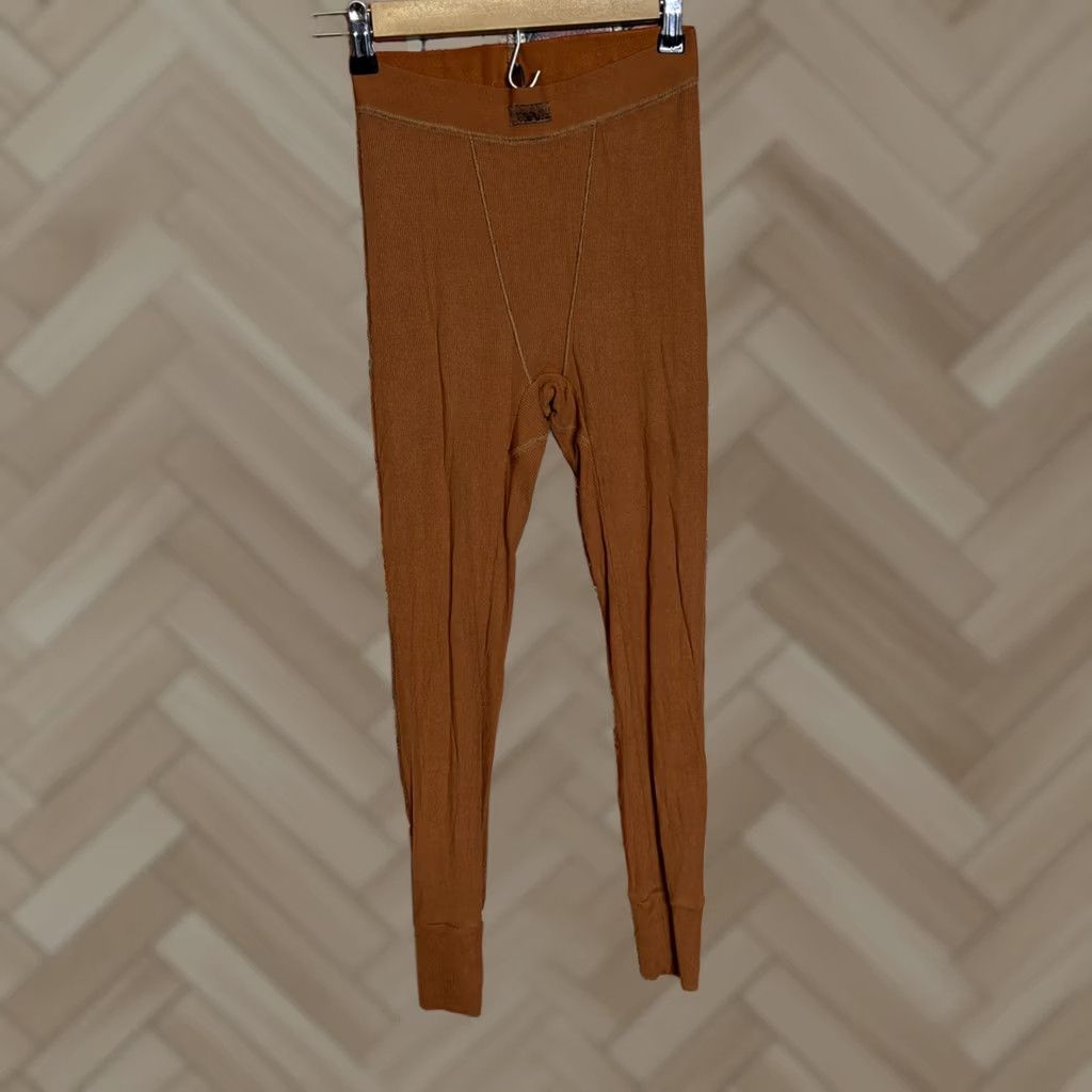 SKIMS Skims Ribbed Jersey Pant Women's Pants S Brown Cotton Sweatpants Size S / US 4 / IT 40 - 1 Thumbnail