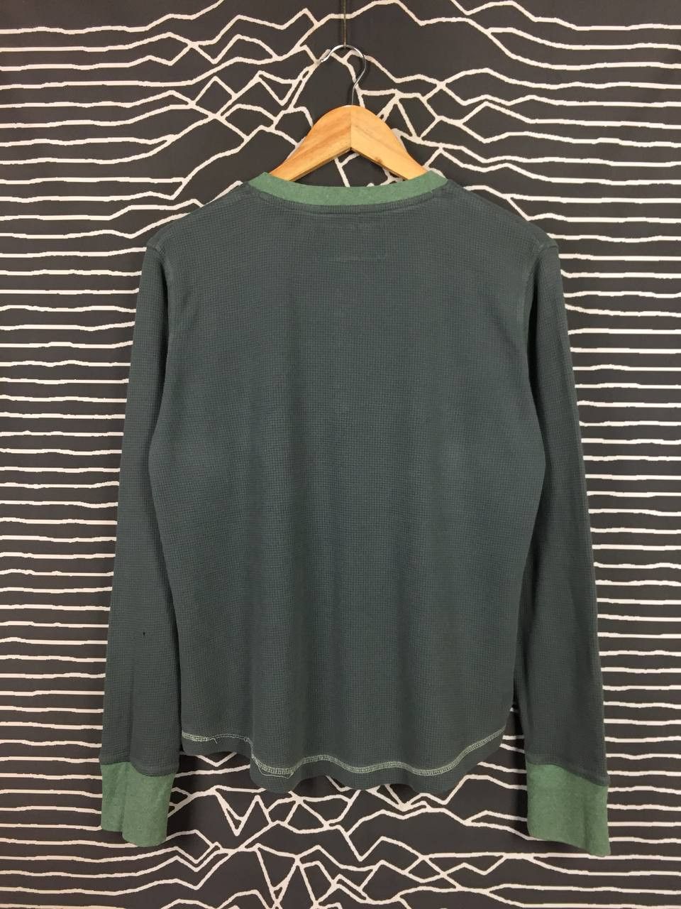 Other Pact Waffle Knit Contrast Trim Long Sleeve Henley Tee Size US L / EU 52-54 / 3 - 8 Thumbnail