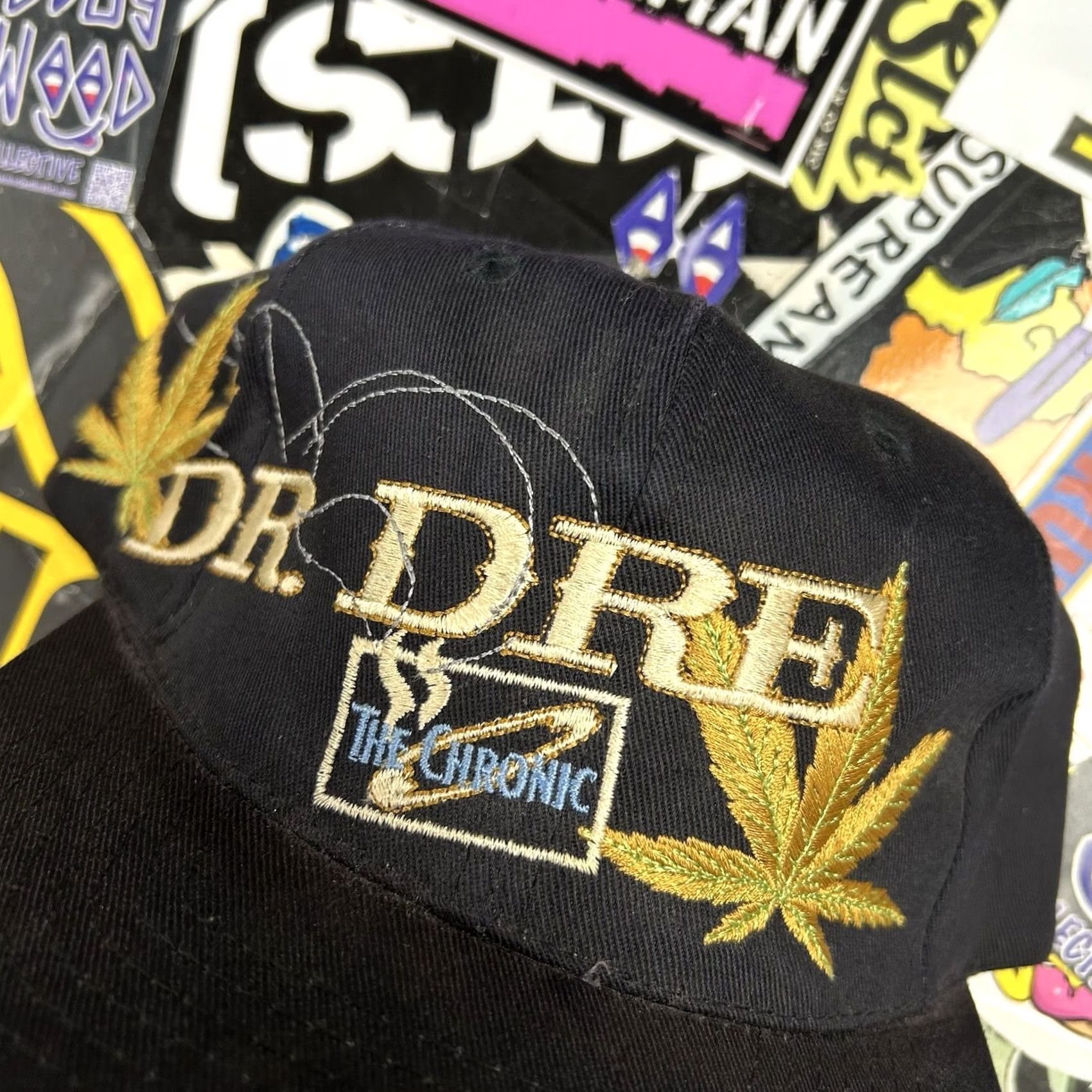 Vintage VINTAGE Dr. Dre The Chronic Rap Album Promo Music SnapBack Hat GEM 1992 90s Unisex Adults Black Adjustable One Size Fits Most Mens Womens Boys Girls Size ONE SIZE - 6 Thumbnail