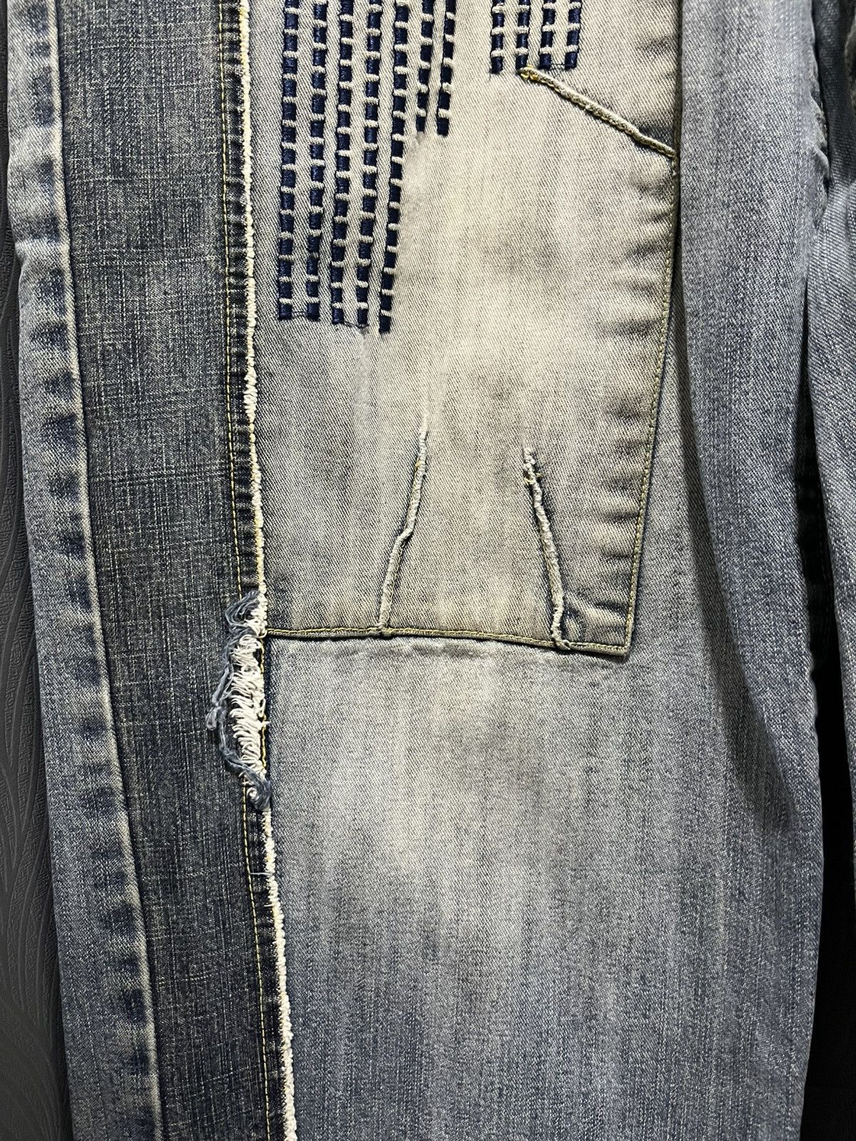 Vintage × Von Dutch Von Dutch Jeans Patchwork Bootleg 90s Baggy Size US 36 / EU 52 - 5 Thumbnail