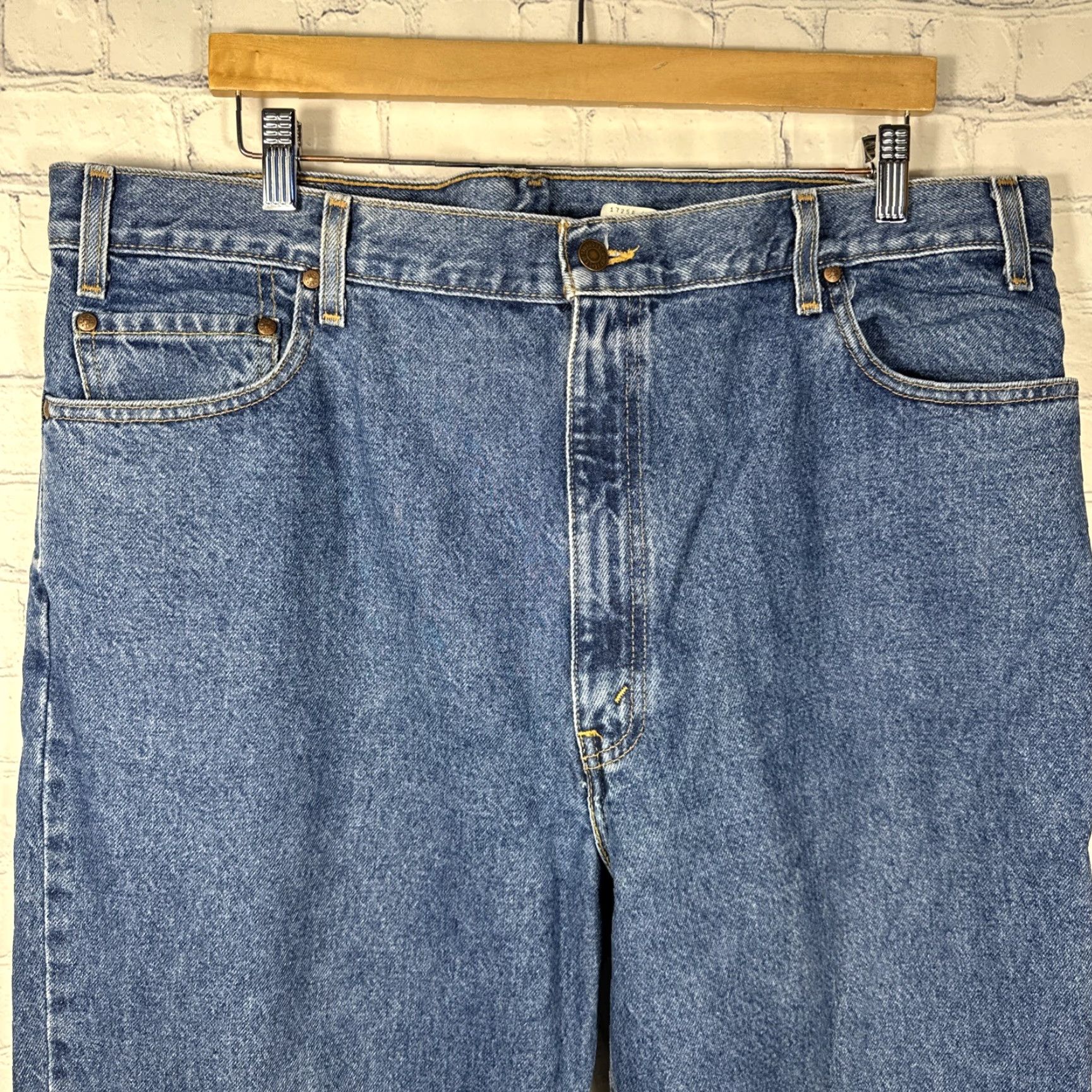 Levi's VINTAGE Levi's 540 Jeans Mens 42x32 Denim Tapered Relaxed Fit High Rise Blue 90s Y2K Logo Pockets Size US 42 / EU 58 - 2 Thumbnail