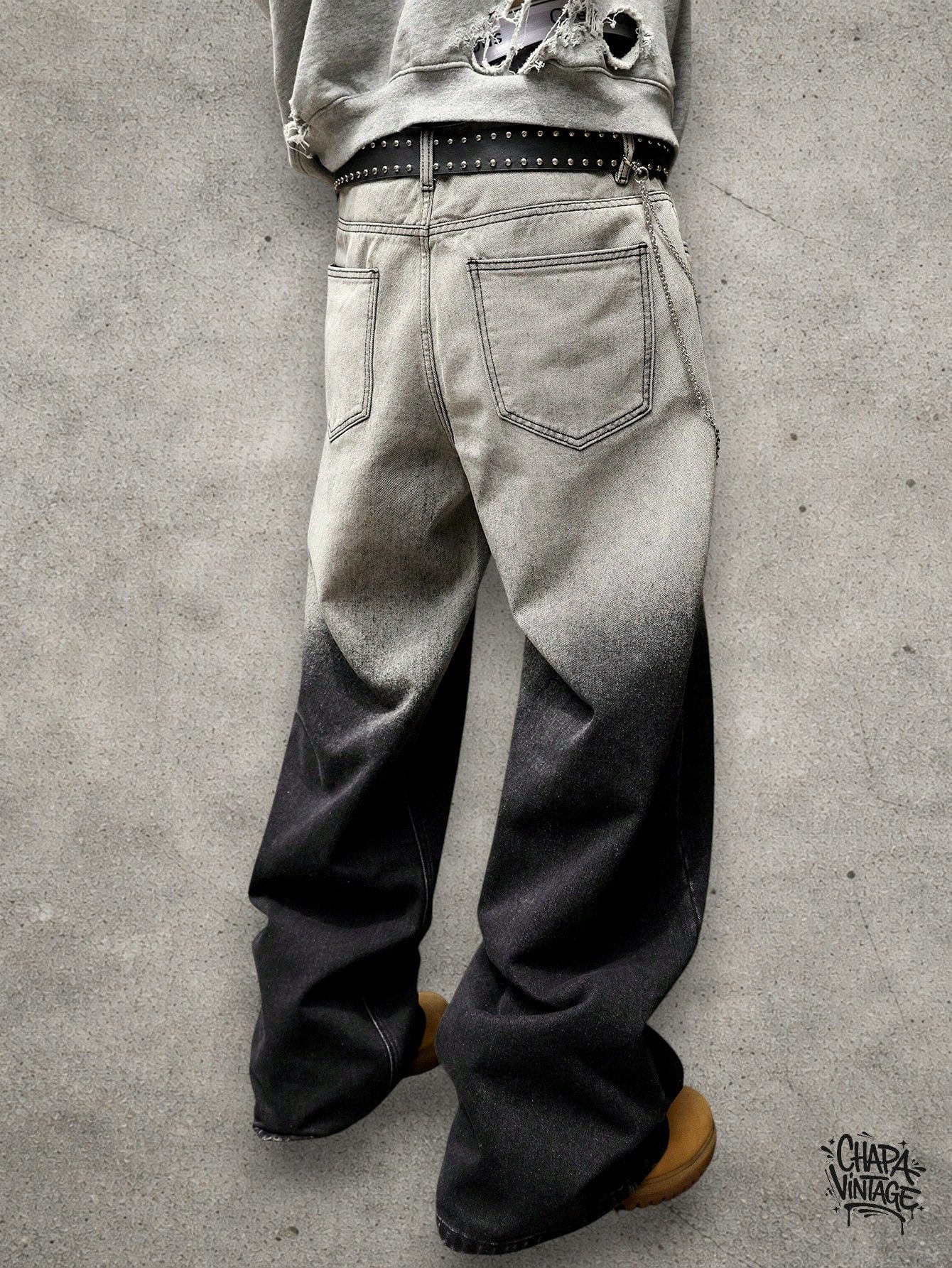 Japanese Brand Gradient washed jeans Size US 32 / EU 48 - 1 Thumbnail