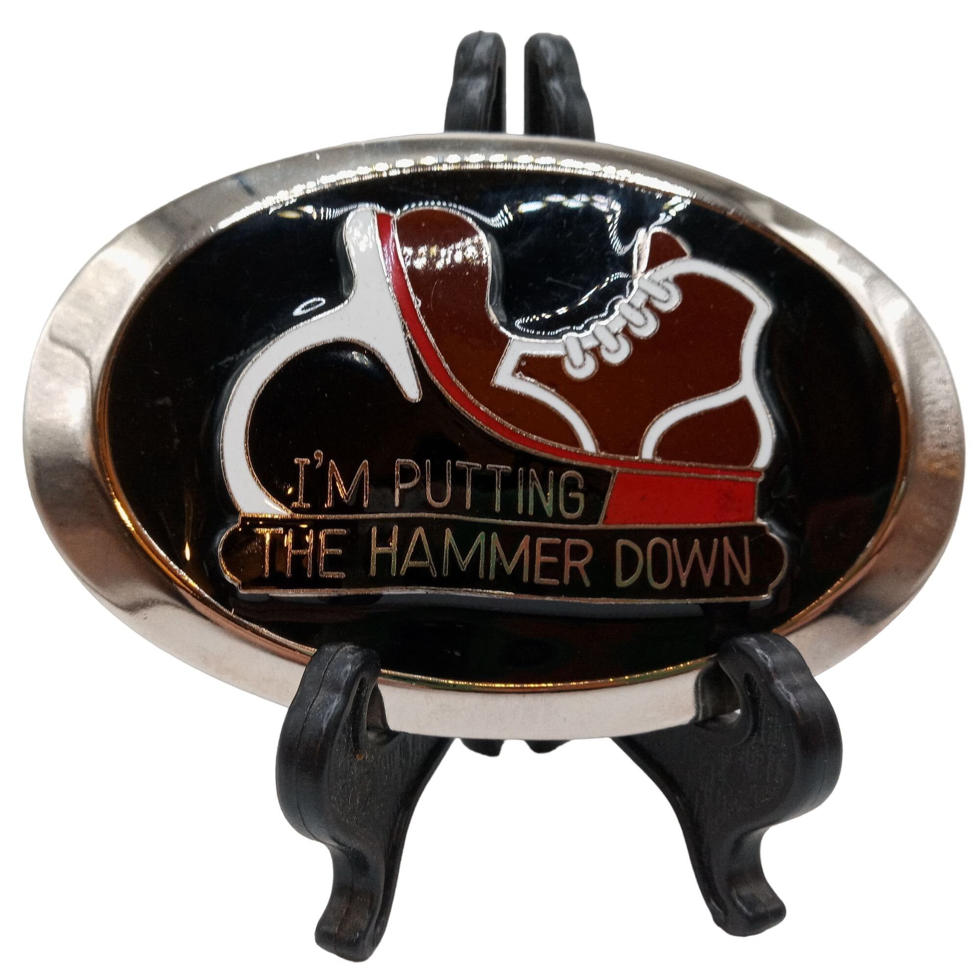 Other Putting The Hammer Down Belt Buckle Vintage Trucker Western Size ONE SIZE - 14 Thumbnail