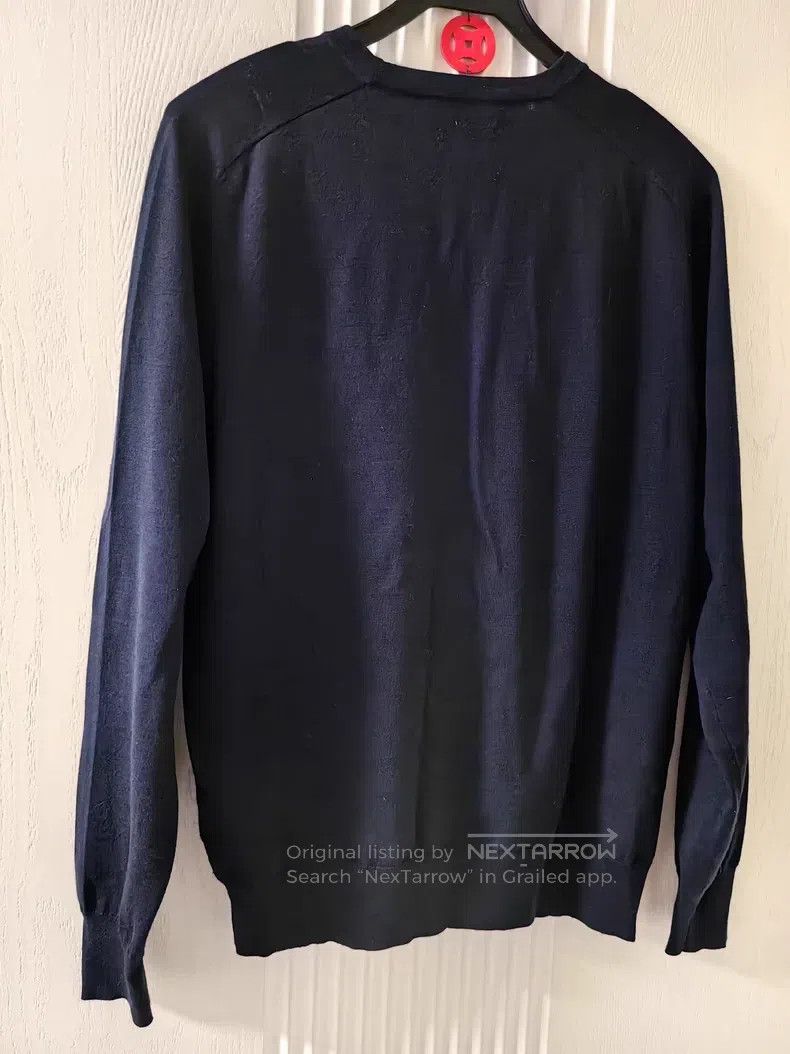 Hermes Hermes Blue Long Sleeve T-Shirt with Front Special Pattern Size US S / EU 44-46 / 1 - 2 Thumbnail