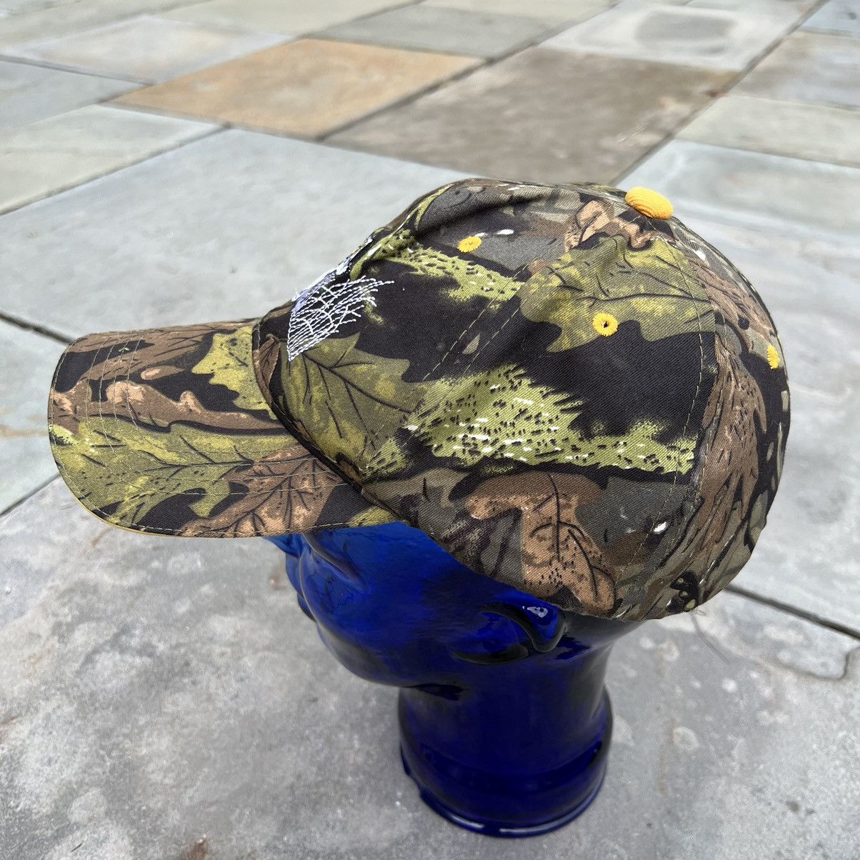 Vintage Vintage 90s Woodland Camo Fishing Embroidered Dad Hat Size ONE SIZE - 6 Thumbnail