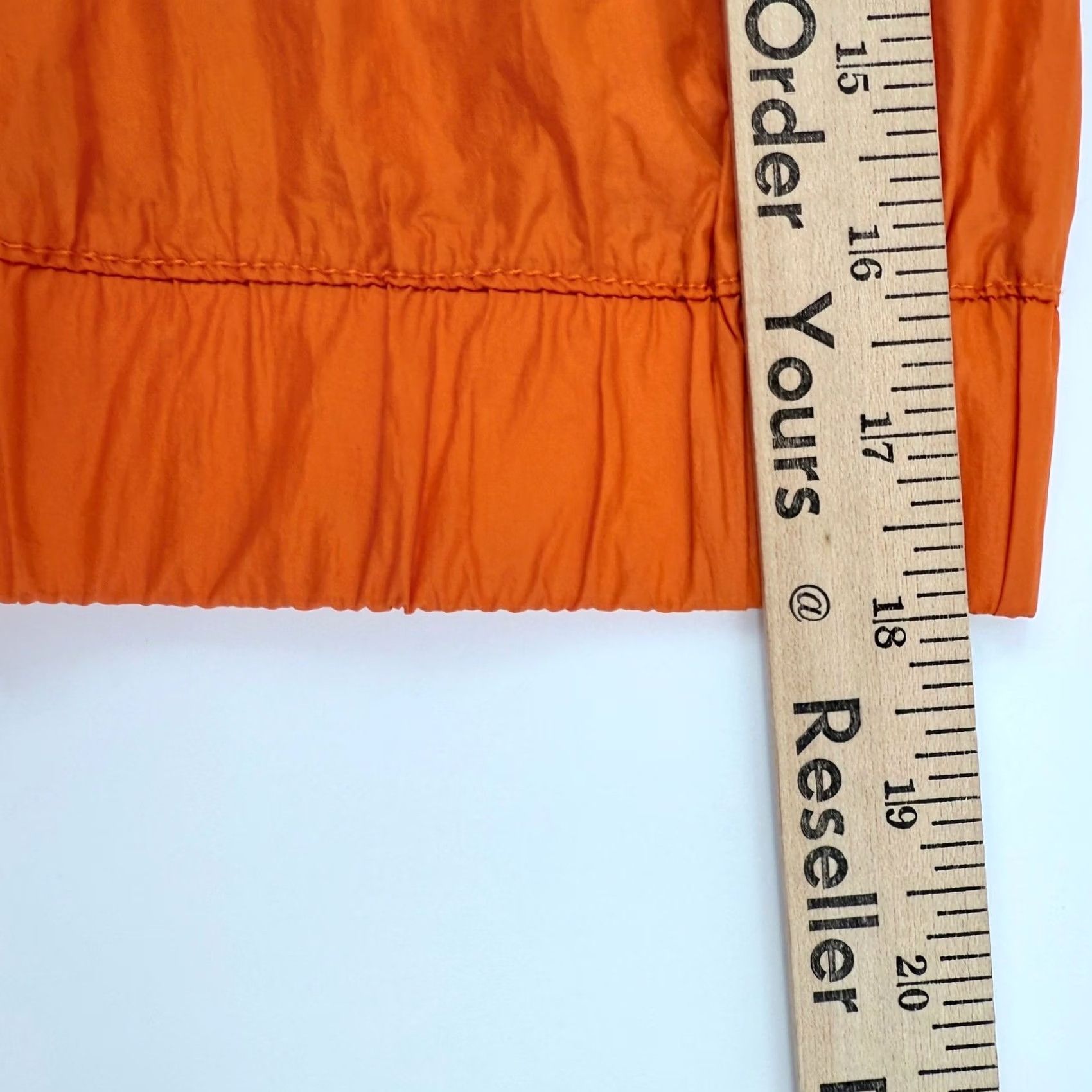 Vintage Zenergy Chico's Jacket Orange Three-Quarter Sleeve Lightweight Nylon Button Front Pocket - Women XL Size XL / US 12-14 / IT 48-50 - 6 Thumbnail