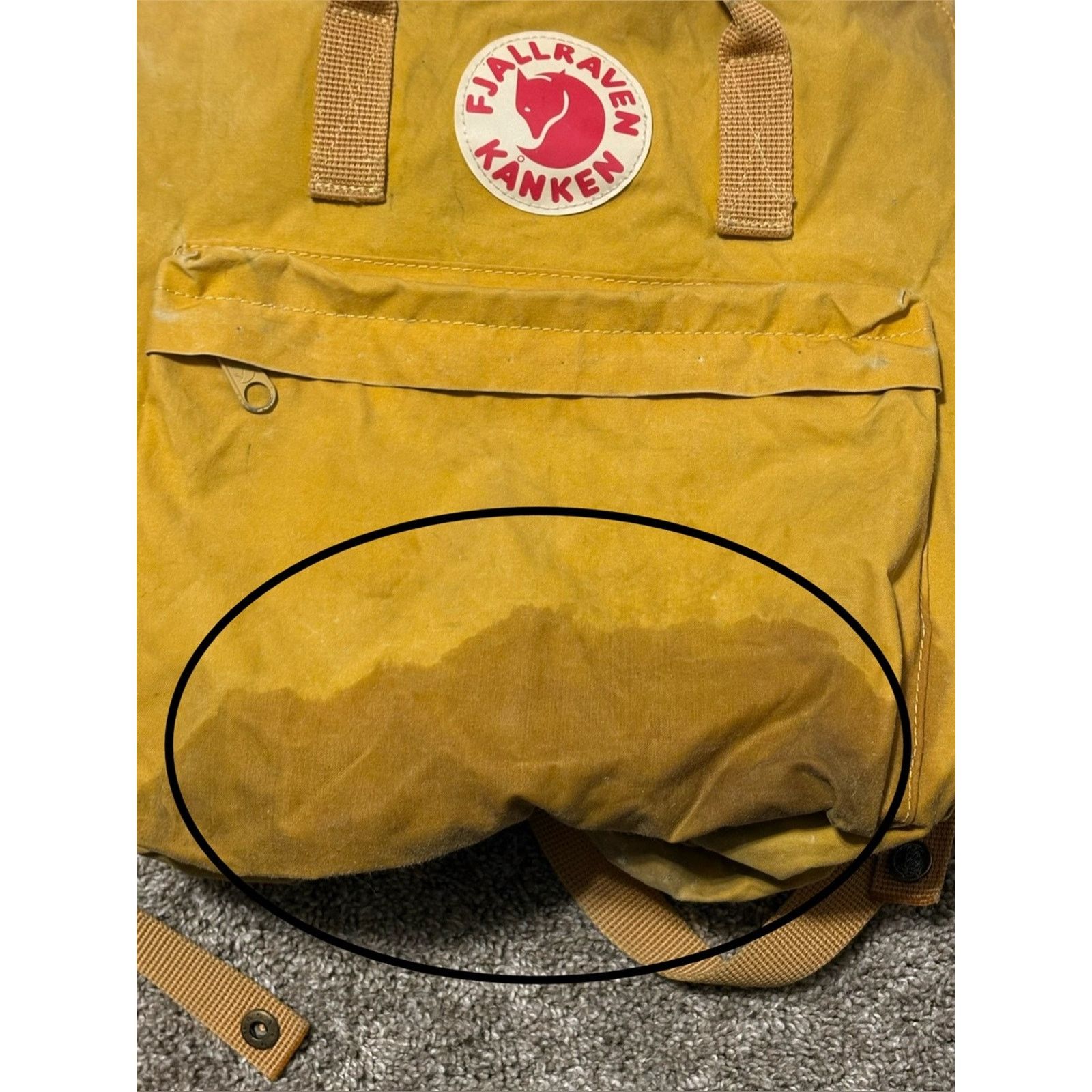 Fjallraven (Fjallraven Kanken) Yellow Backpack: 16” x 13” Size ONE SIZE - 6 Thumbnail