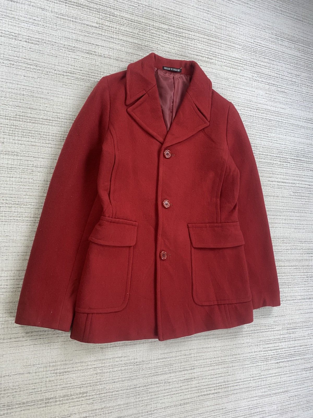 Yohji Yamamoto 🔥STEALS Yohji Yamamoto Ined Wool Jacket Size M / US 6-8 / IT 42-44 - 3 Thumbnail