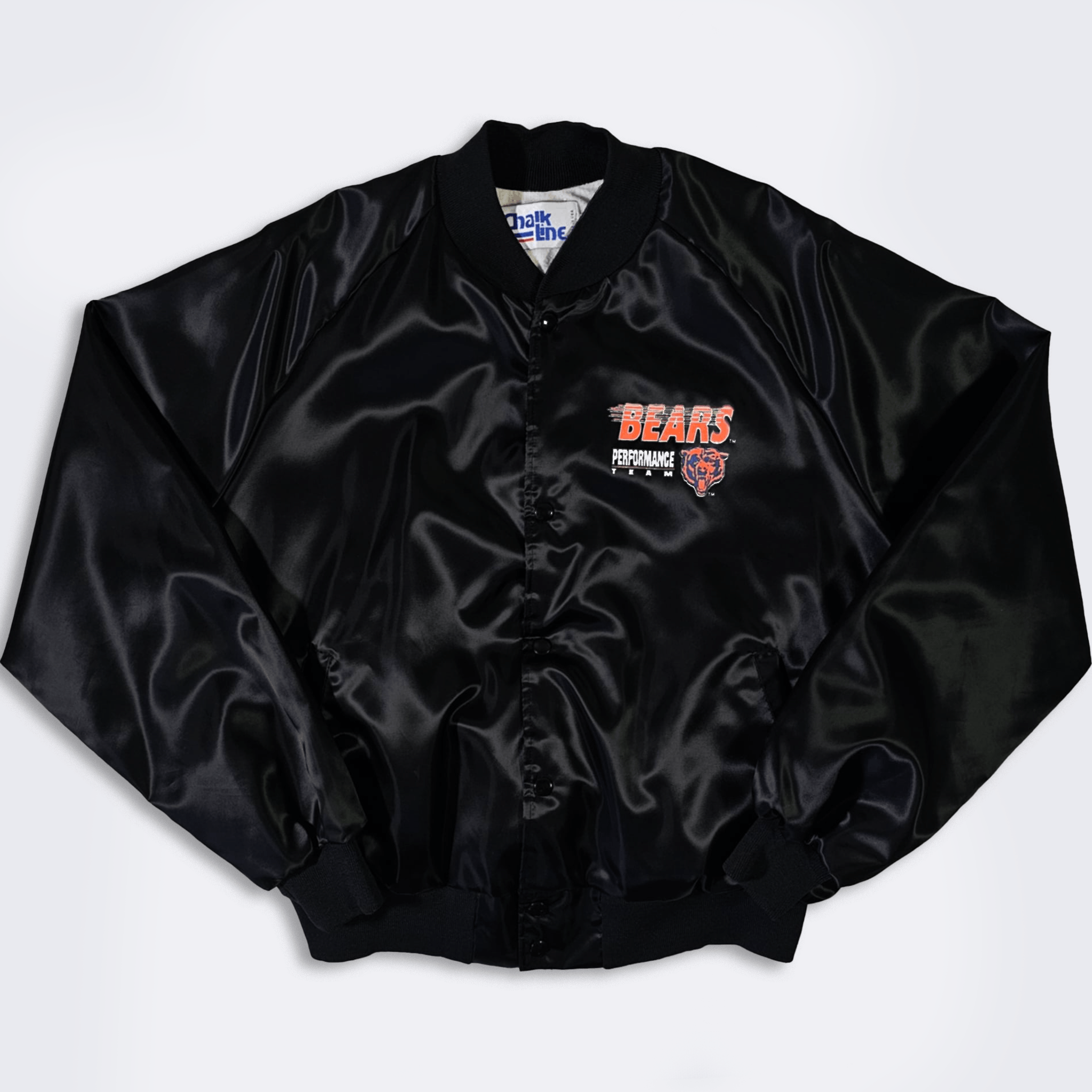 Chalk Line × NFL × Vintage Chicago Bears Vintage 80s Chalk Line Satin Bomber Jacket Size US L / EU 52-54 / 3 - 2 Thumbnail