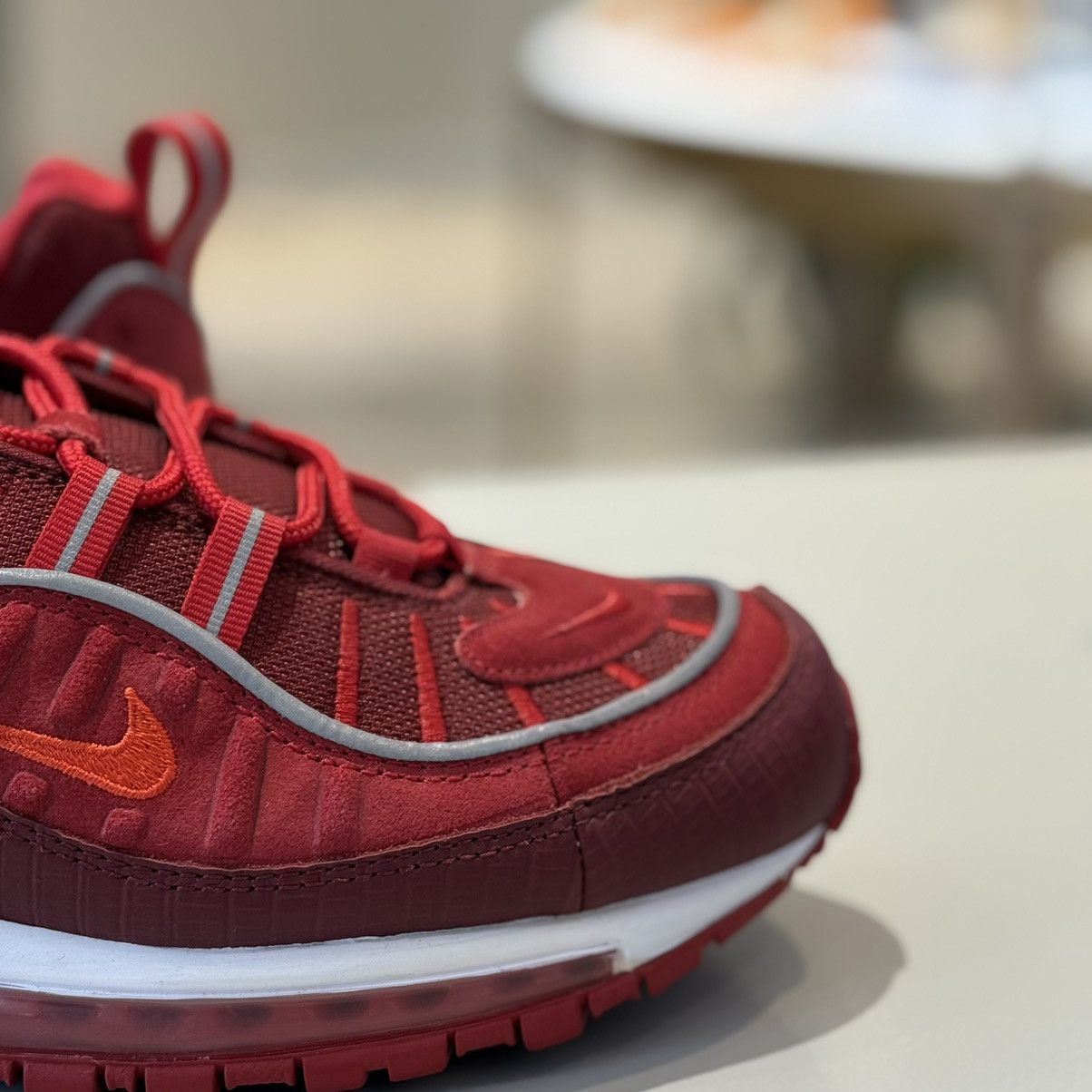 Nike Nike Air Max 98 Triple Red Size US 10.5 / EU 43-44 - 3 Thumbnail