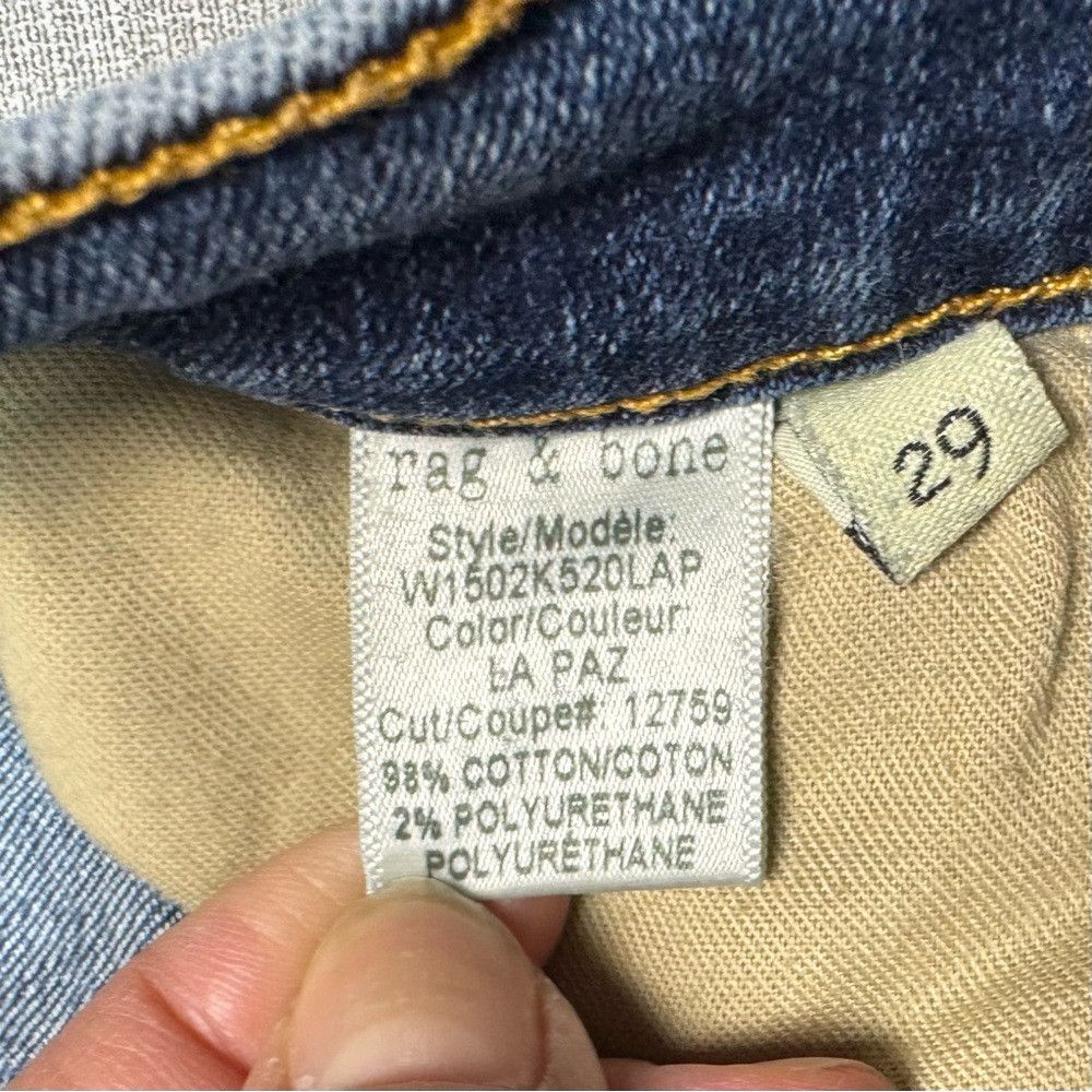 Rag & Bone rag & bone Ankle Skinny Distressed Jeans in La Paz Size 29 Size 29" - 7 Thumbnail
