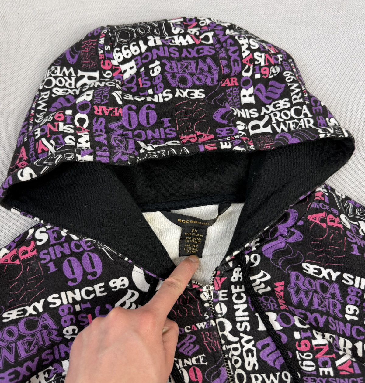 Rocawear 3XL Baggy Rocawear All Over Print Vintage Zipped Boxy Fit Size US XXL / EU 58 / 5 - 4 Thumbnail