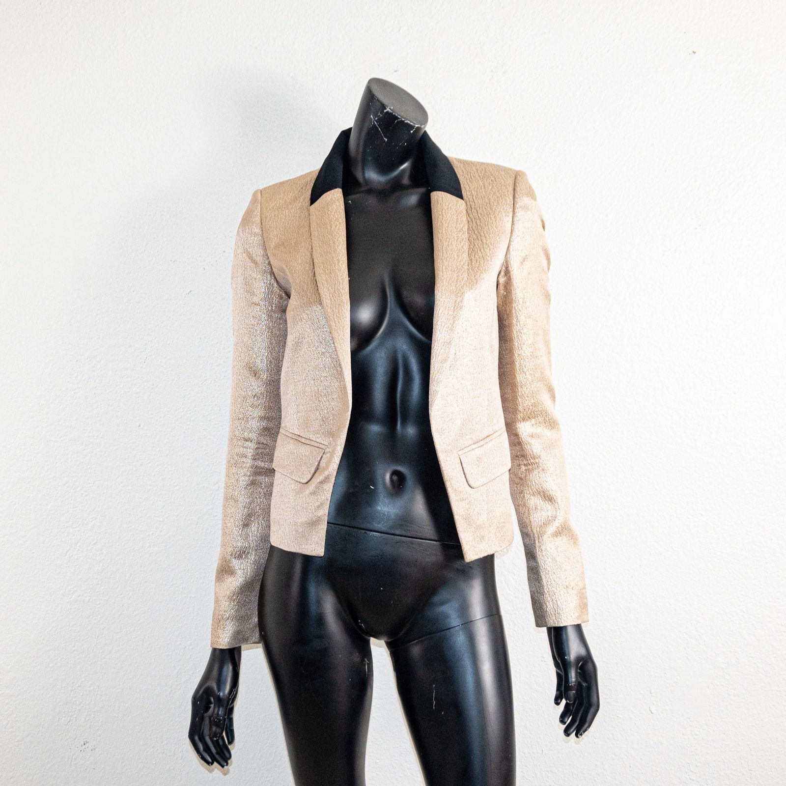 Derek Lam 10 Crosby DEREK LAM 10 Crosby $575 Rose Metallic Blazer Jacket size 2 Size XS / US 0-2 / IT 36-38 - 2 Thumbnail