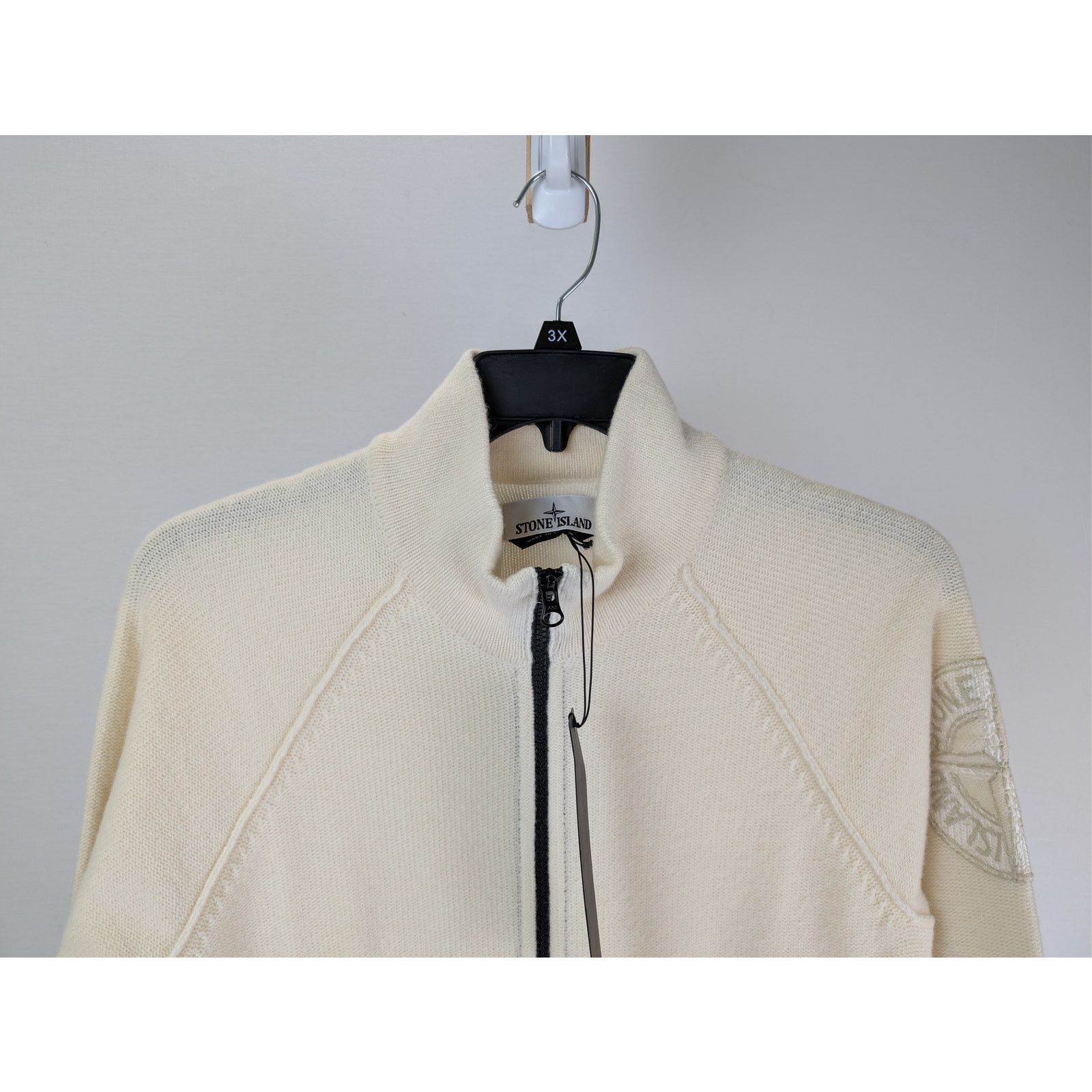 Stone Island o1rshd1 Zip-Up Cardigan Knitwear Sweater Jacket off-white Size US S / EU 44-46 / 1 - 3 Thumbnail