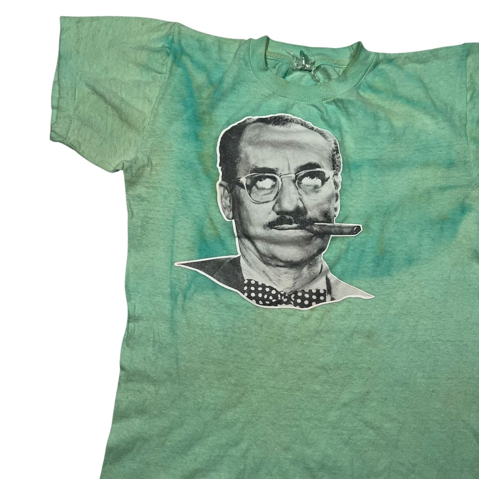 Vintage Vintage 1970s Groucho Marx Comedian tie dye tee (S) Size US S / EU 44-46 / 1 - 4 Thumbnail