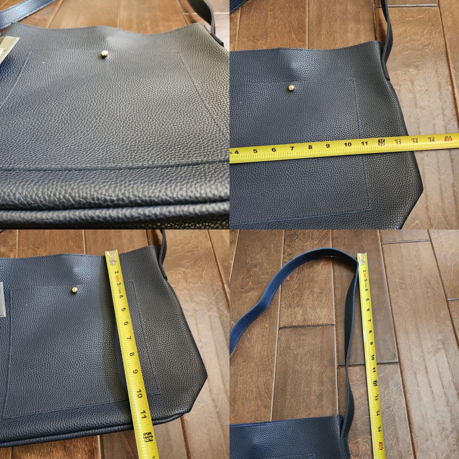 Vintage ULTA Beauty Navy Blue Crossbody Bag Faux Leather NEW Crossbody Women Vibrant Navy Casual Travel Party/Cocktail Blue Lining Size ONE SIZE - 8 Thumbnail