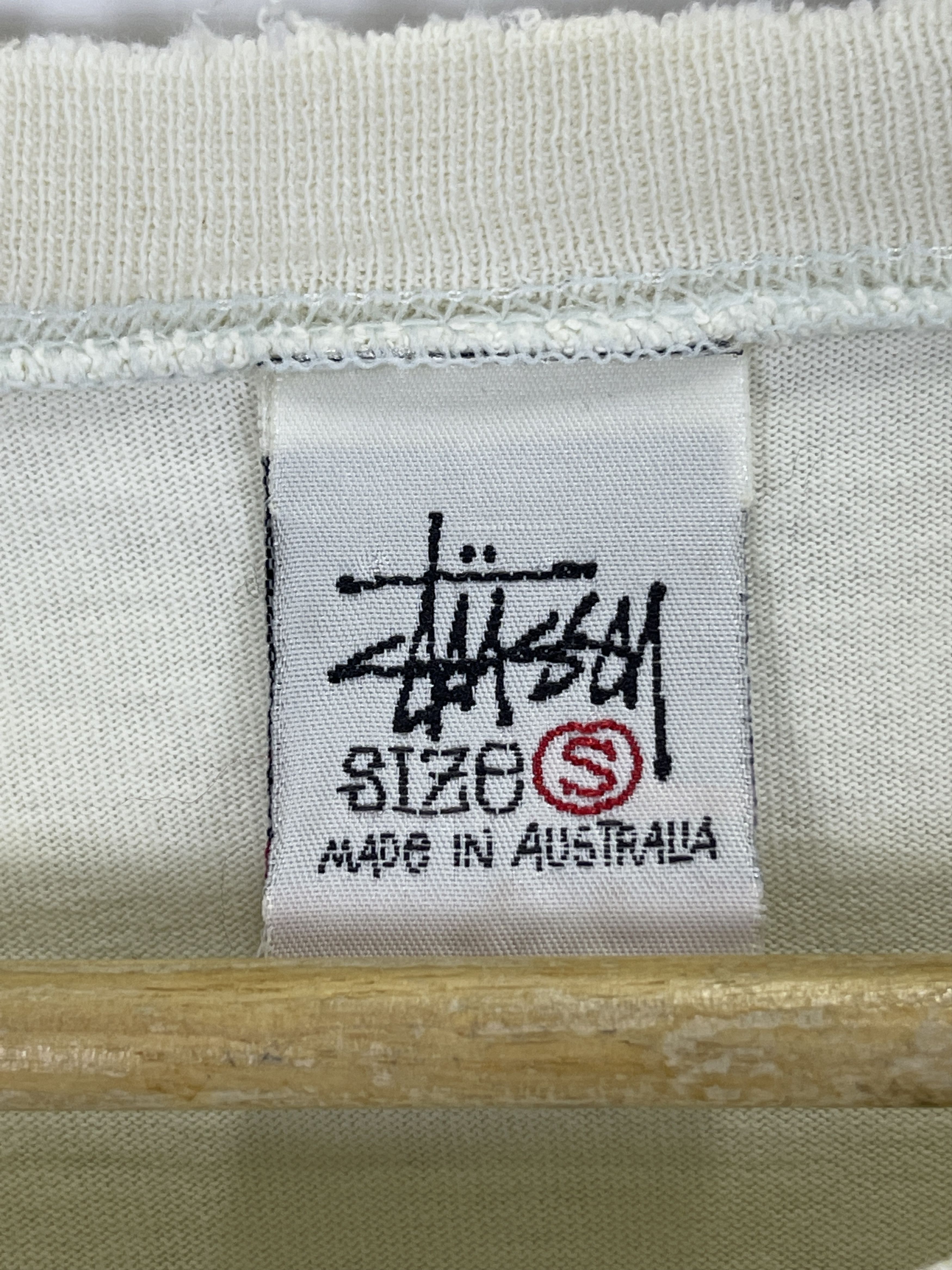 Stussy × Vintage Vintage 90s Stussy Big Logo Distressed Tee TA0443 Size US S / EU 44-46 / 1 - 5 Thumbnail