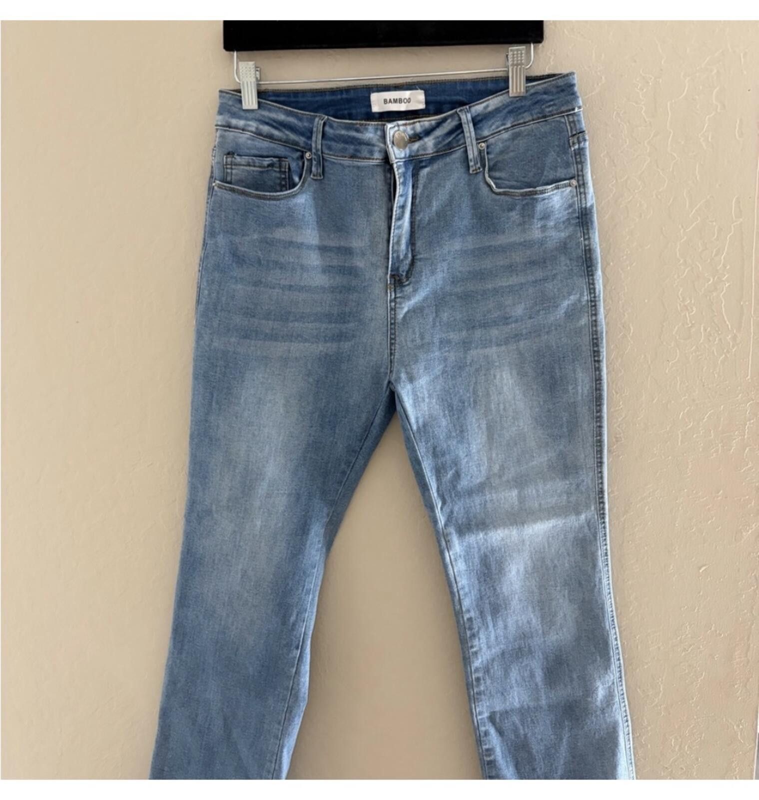 United Bamboo BAMBOO Women's Blue Skinny Jeans Size 34" / US 12 / IT 48 - 1 Thumbnail