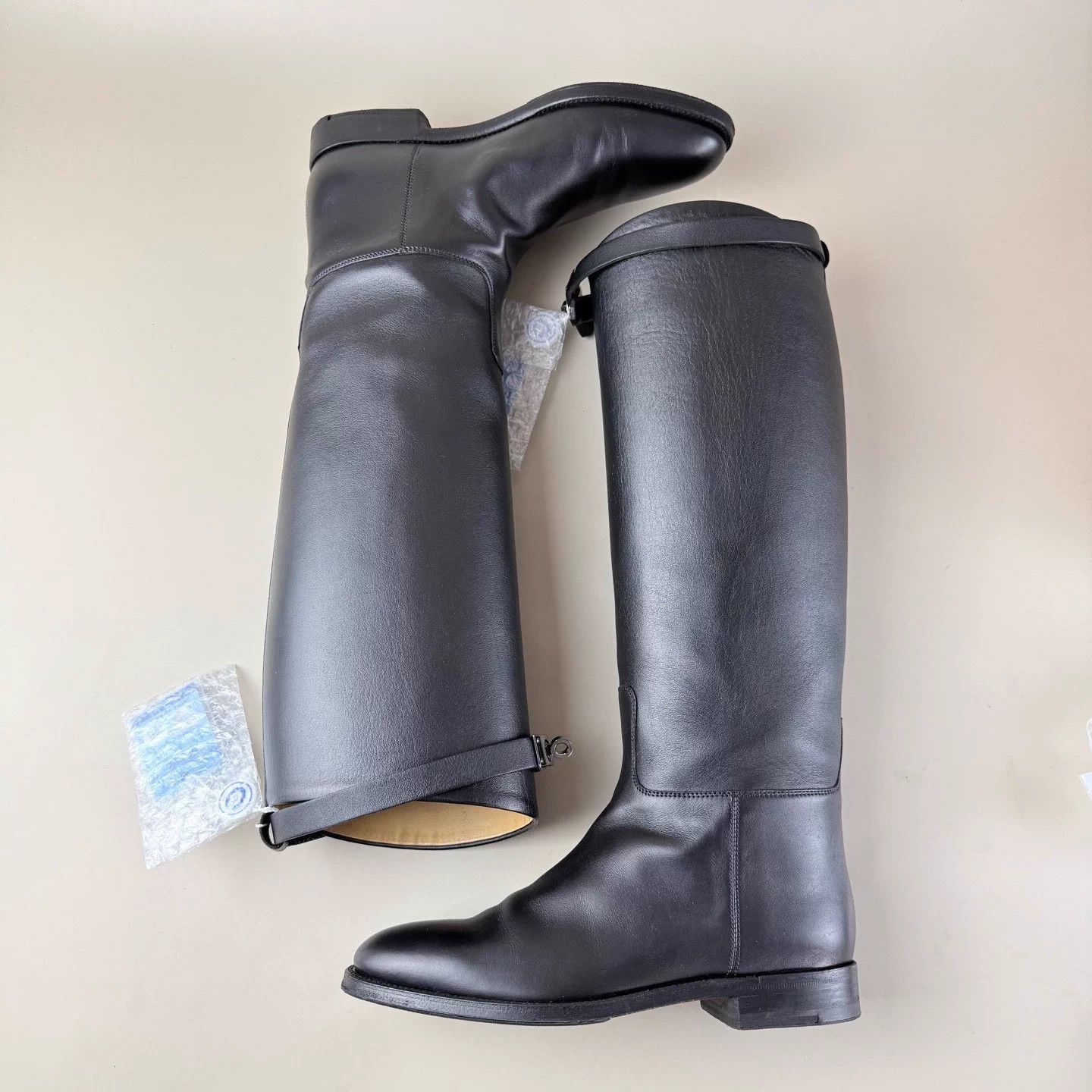 Hermes Hermes Black Silver Kelly High Boot 36.5 99 New Size US 5.5 / IT 35.5 - 6 Thumbnail