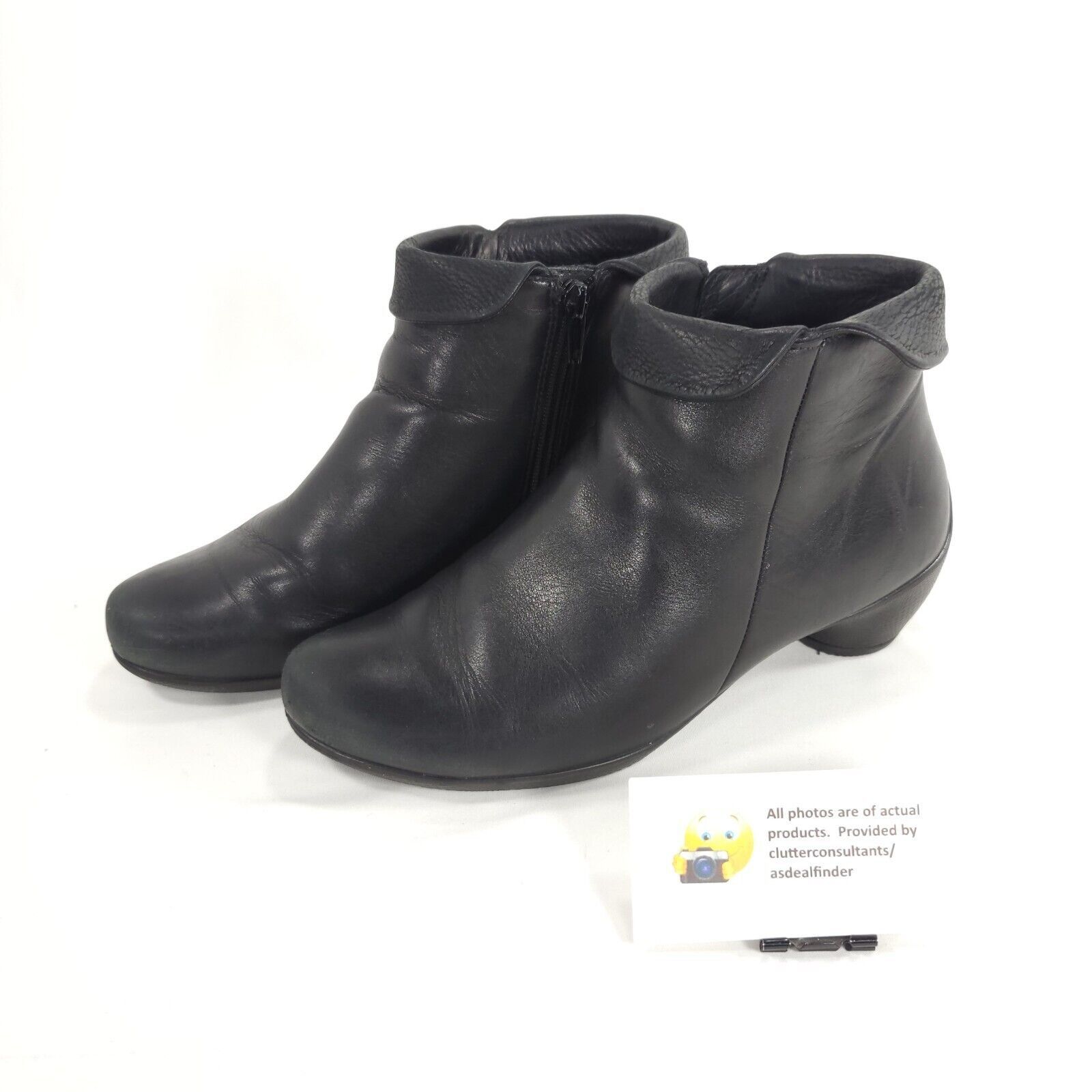 Ecco Ecco side Zip Ankle Boot Womens Size 6.5 P245693334851 Black Size US 6.5 / IT 36.5 - 1 Thumbnail