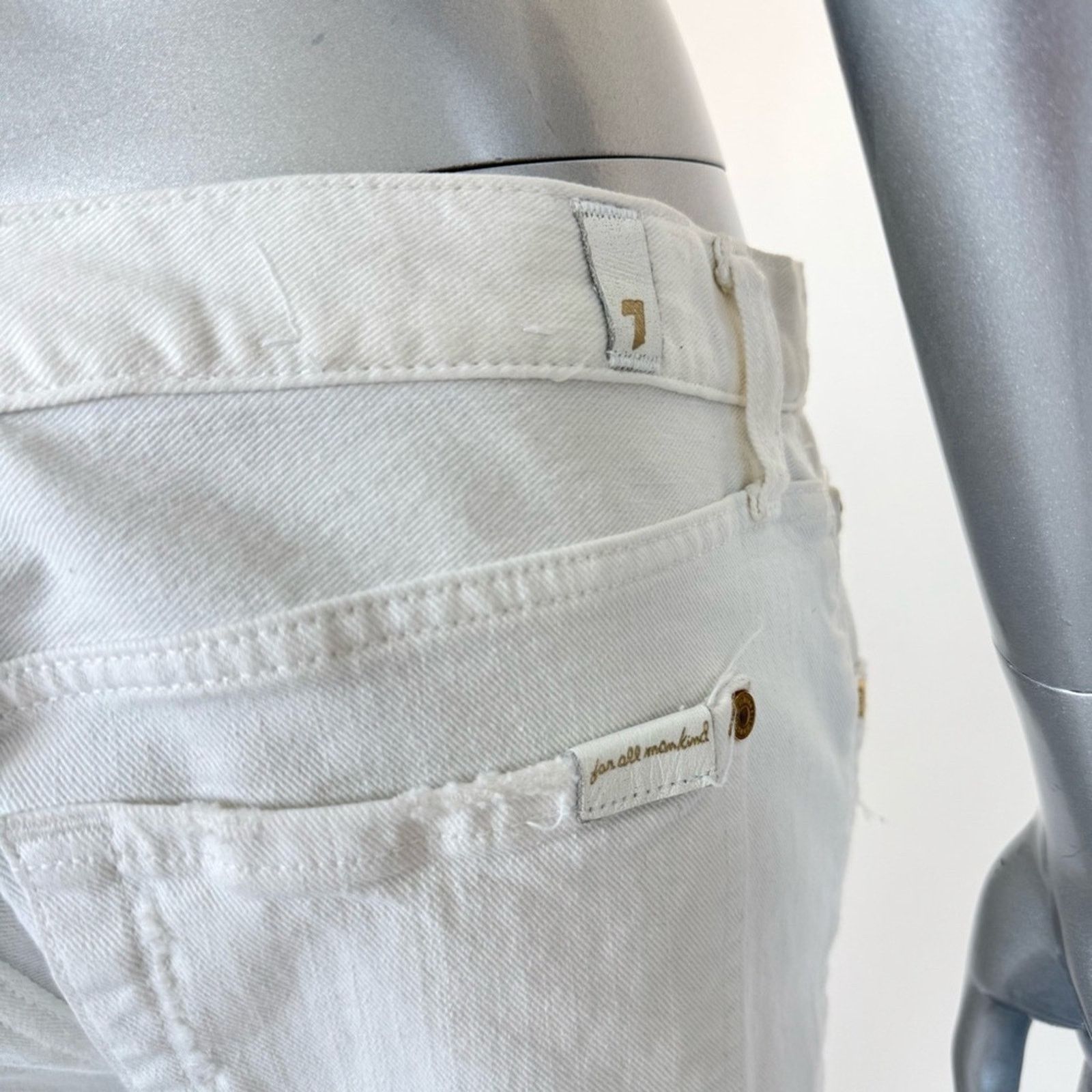 7 For All Mankind 7 for all Mankind women stretchy white jeans size 30 Size 30" / US 8 / IT 44 - 5 Thumbnail