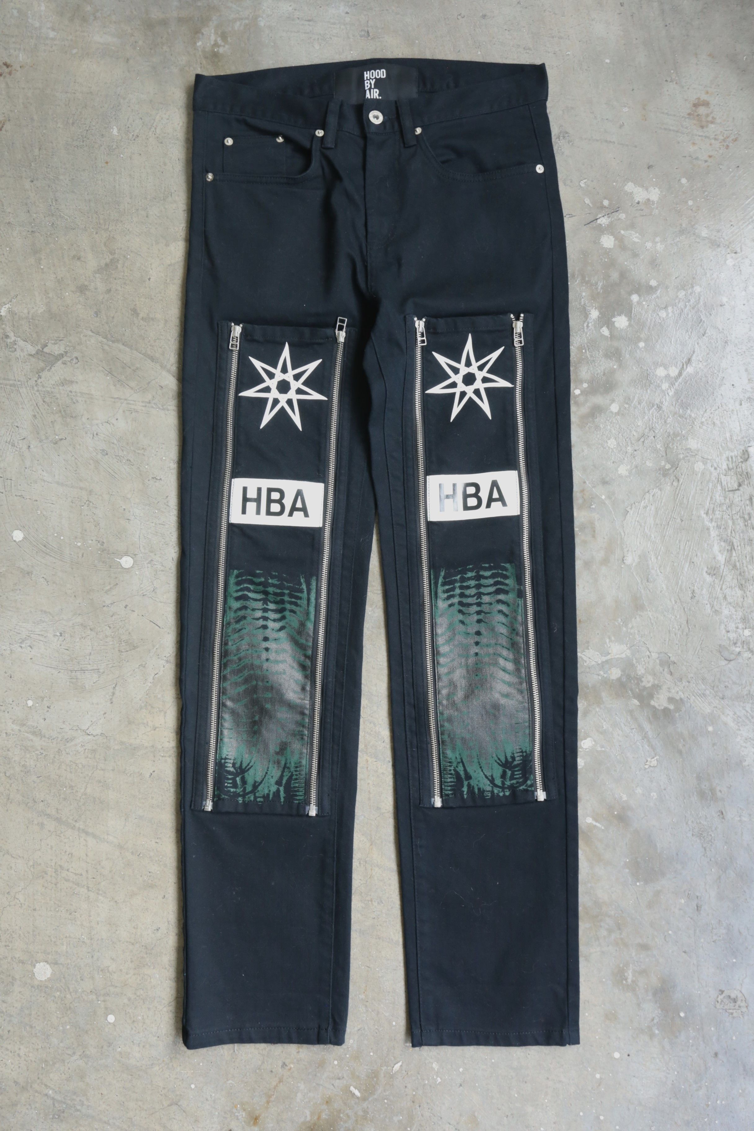 Hood By Air Hood by Air - F/W 13 - H.R. Giger Denim Jean Size US 30 / EU 46 - 2 Thumbnail