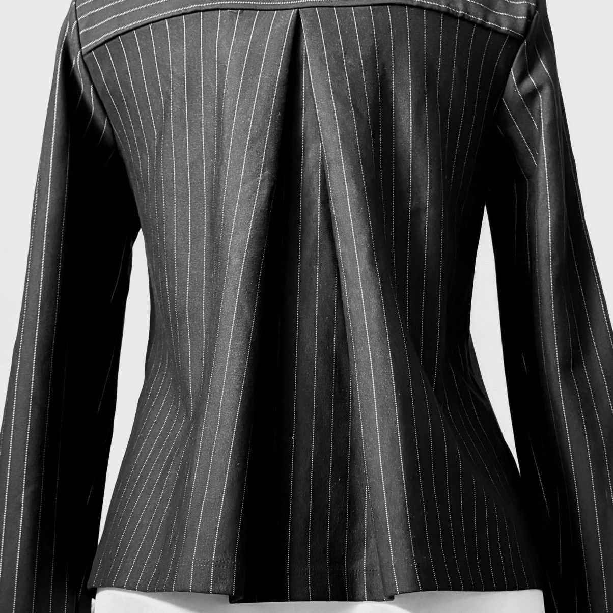 Vintage So unique long neck Avant - Garde draped jacket Size M / US 6-8 / IT 42-44 - 4 Thumbnail