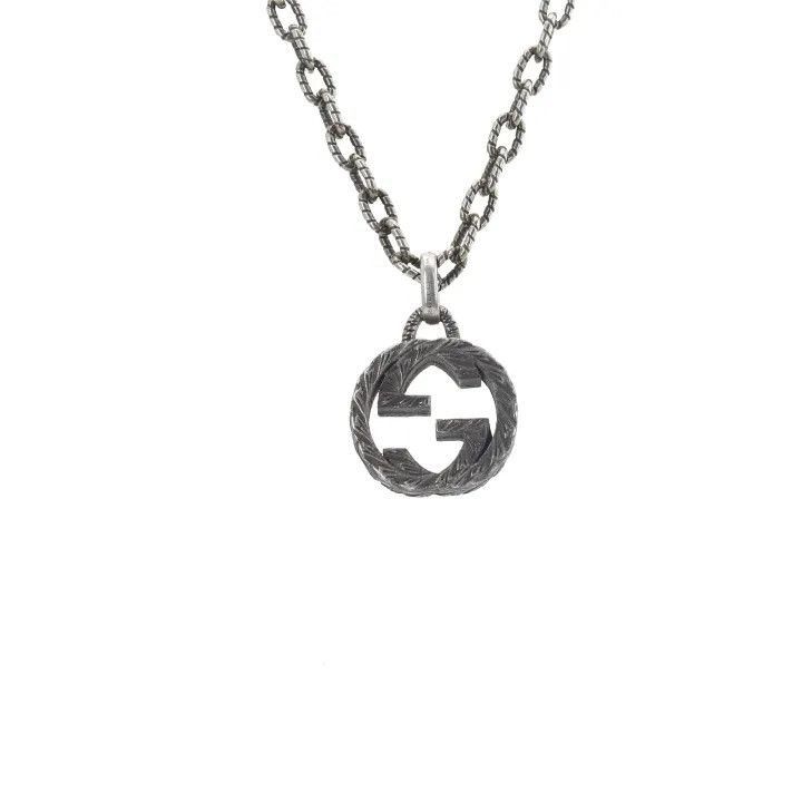 Gucci Gucci Gucci Classic Double G Pendant Necklace Silver -2506 Size ONE SIZE - 2 Thumbnail