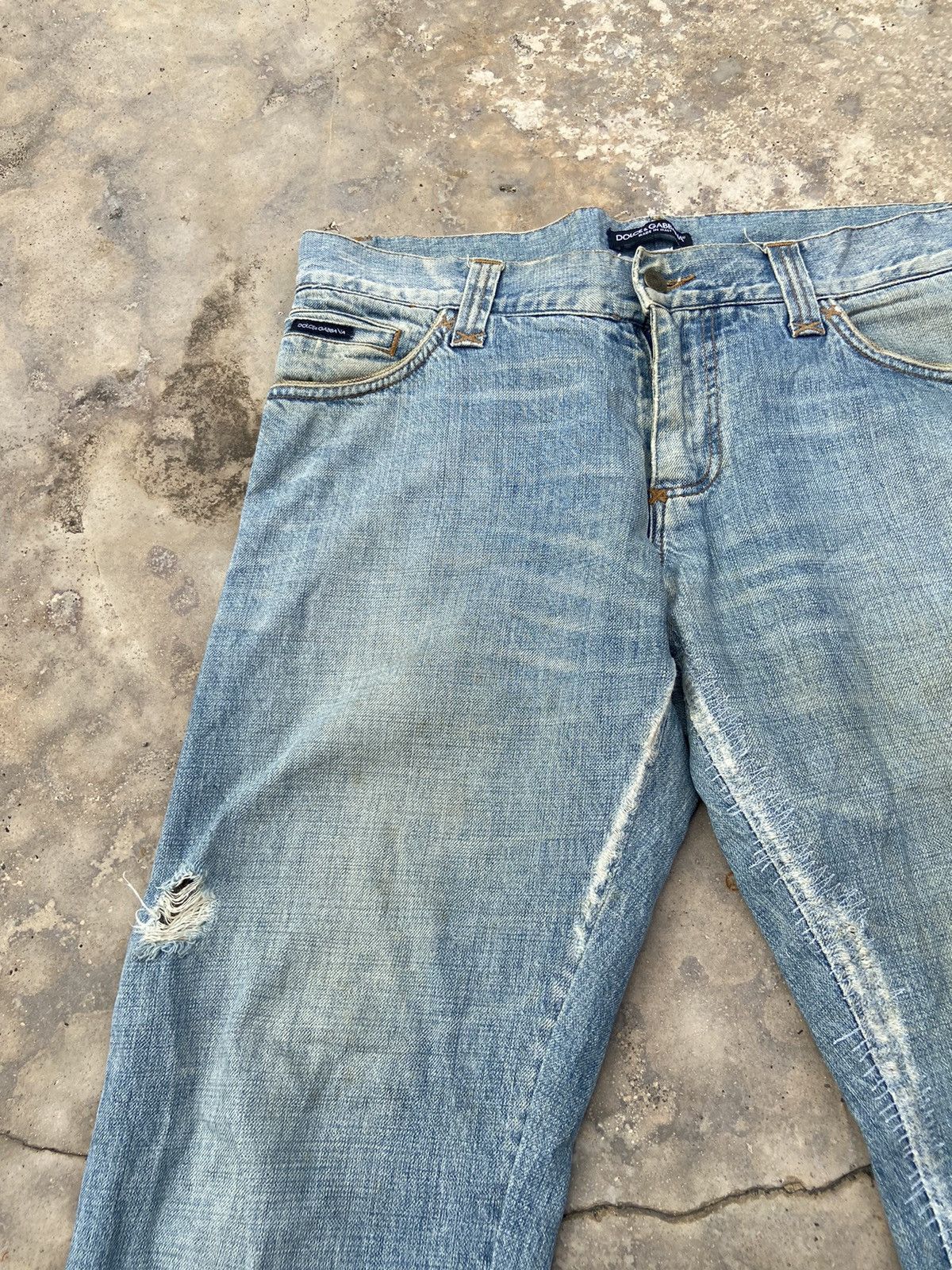 Dolce & Gabbana VINTAGE DOLCE & GABBANA DISTRESSED PANT Size US 32 / EU 48 - 3 Thumbnail