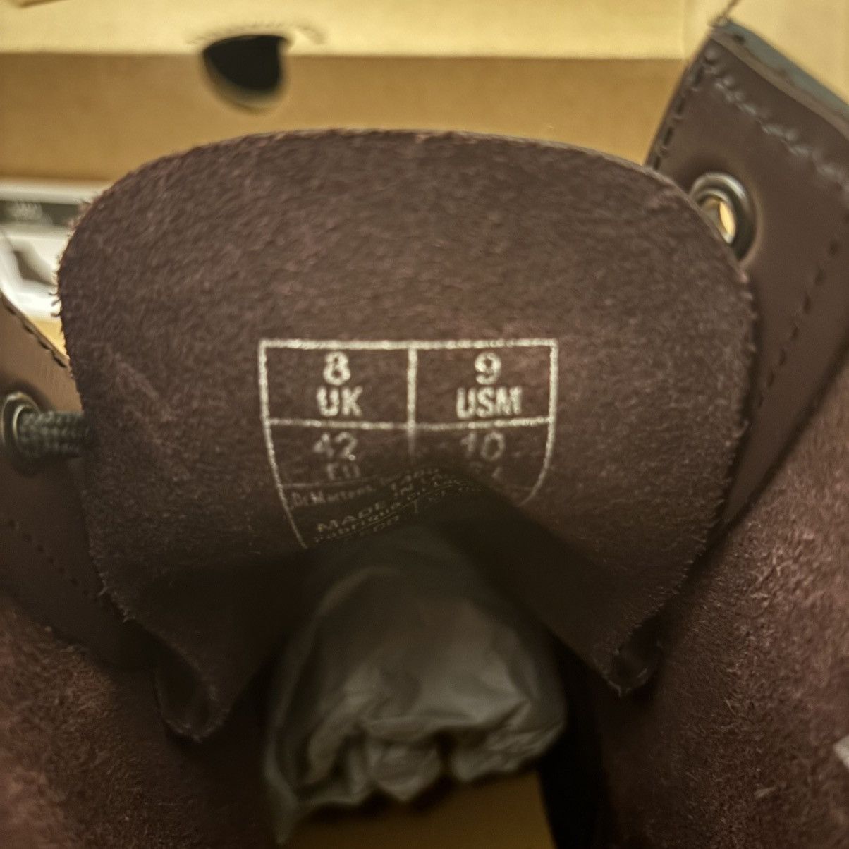 Dr. Martens Dr.Martens burgundy high leather boots Size US 9 / EU 42 - 6 Thumbnail