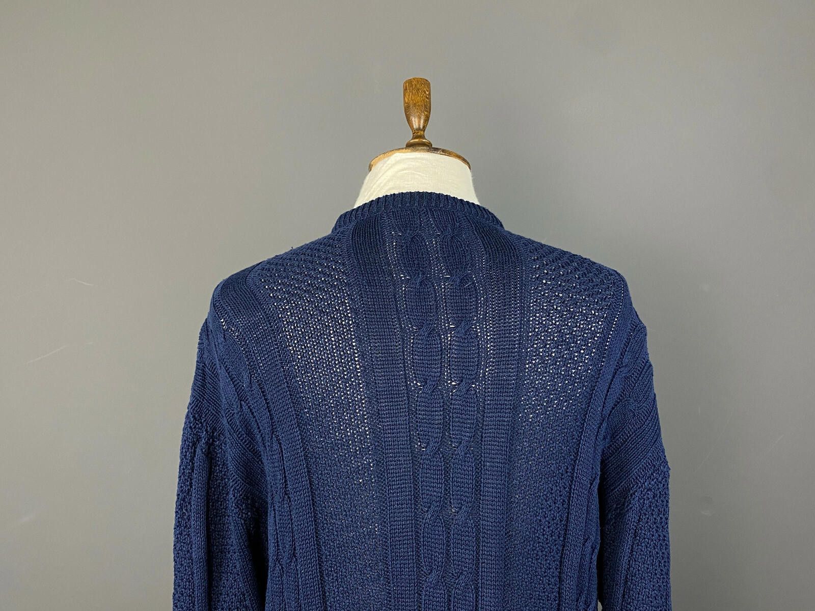 Lacoste Vintage Chemise Lacoste Blue Cotton Sweater Size 5 / L Size US L / EU 52-54 / 3 - 6 Thumbnail