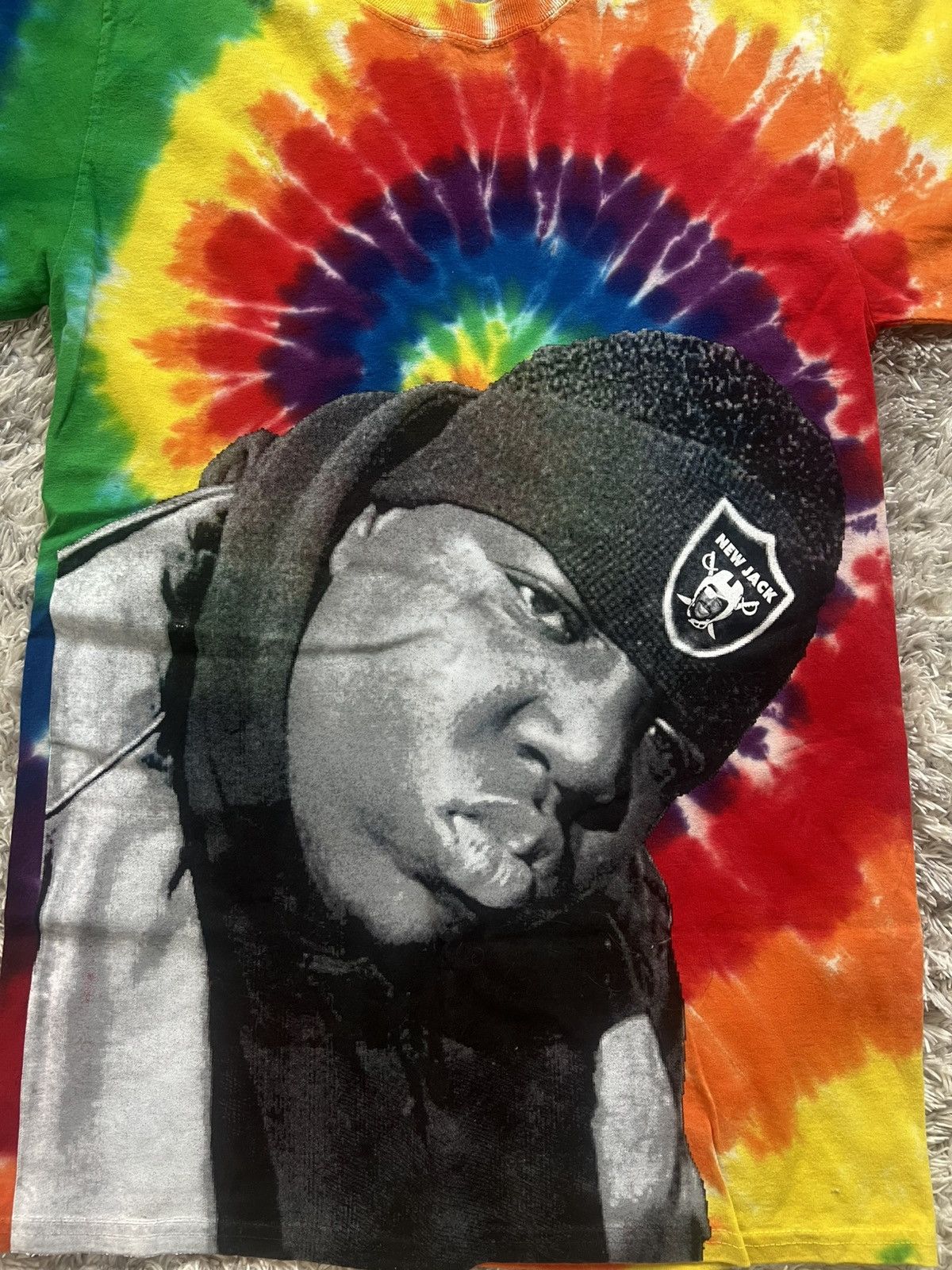 Other Notorious BIG Tupac Custom Tie Dye Tee Size US S / EU 44-46 / 1 - 2 Thumbnail