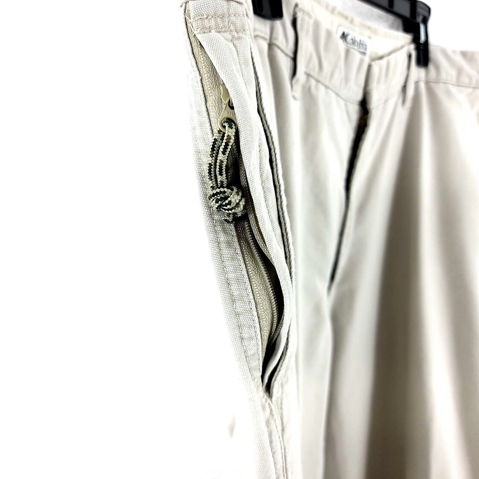Columbia Columbia Cream Cotton Cargo Pocket High Rise Chino Pants 38/ Size US 34 / EU 50 - 2 Thumbnail