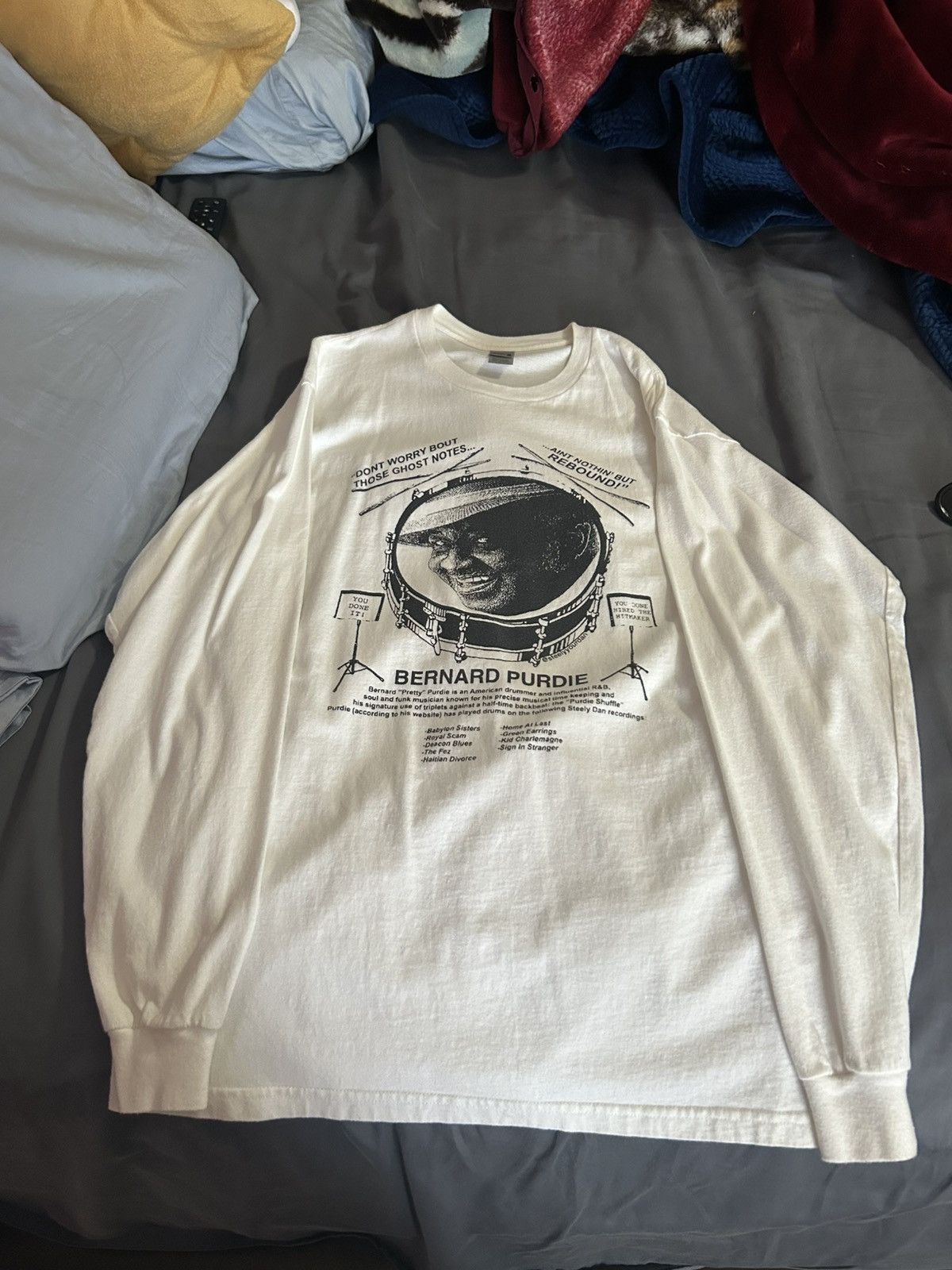 Band Tees × Vintage Steely Dan Bernard Purdie Double Wonderful Tee