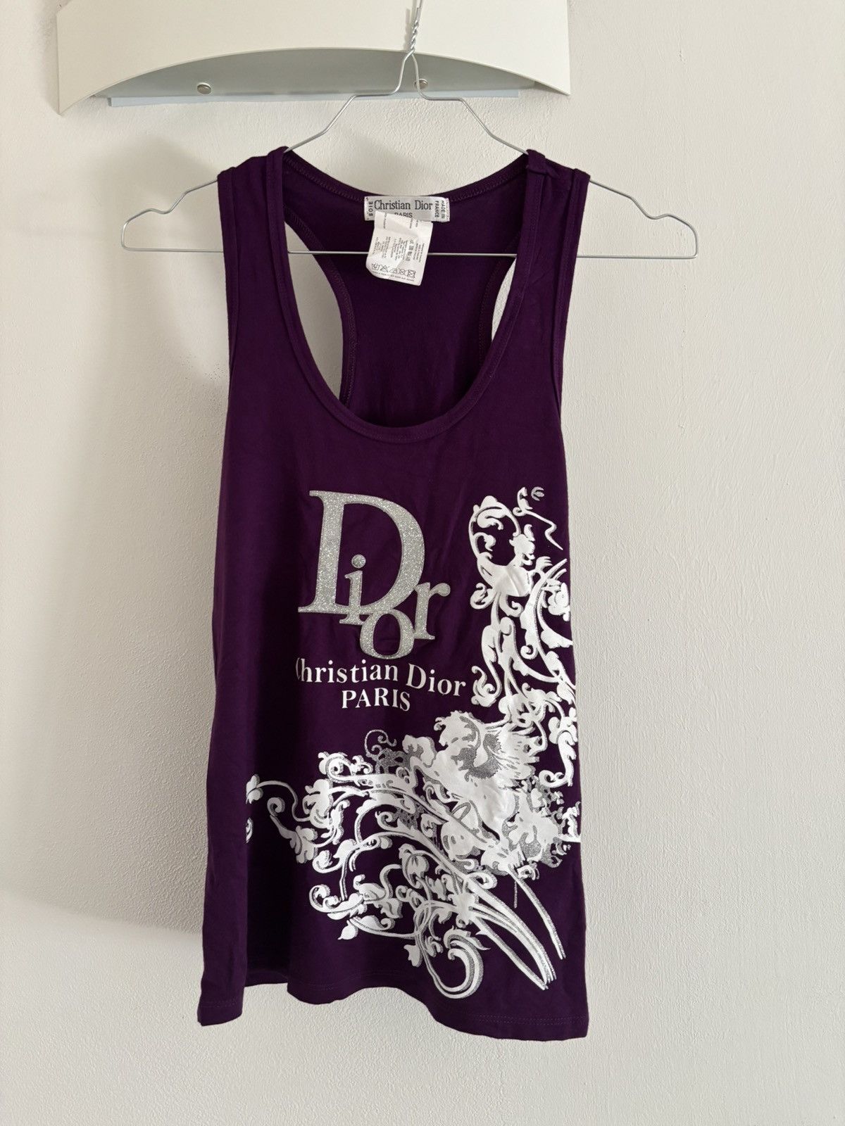 Dior Dior tank top SHINY LOGO Size S / US 4 / IT 40 - 1 Thumbnail