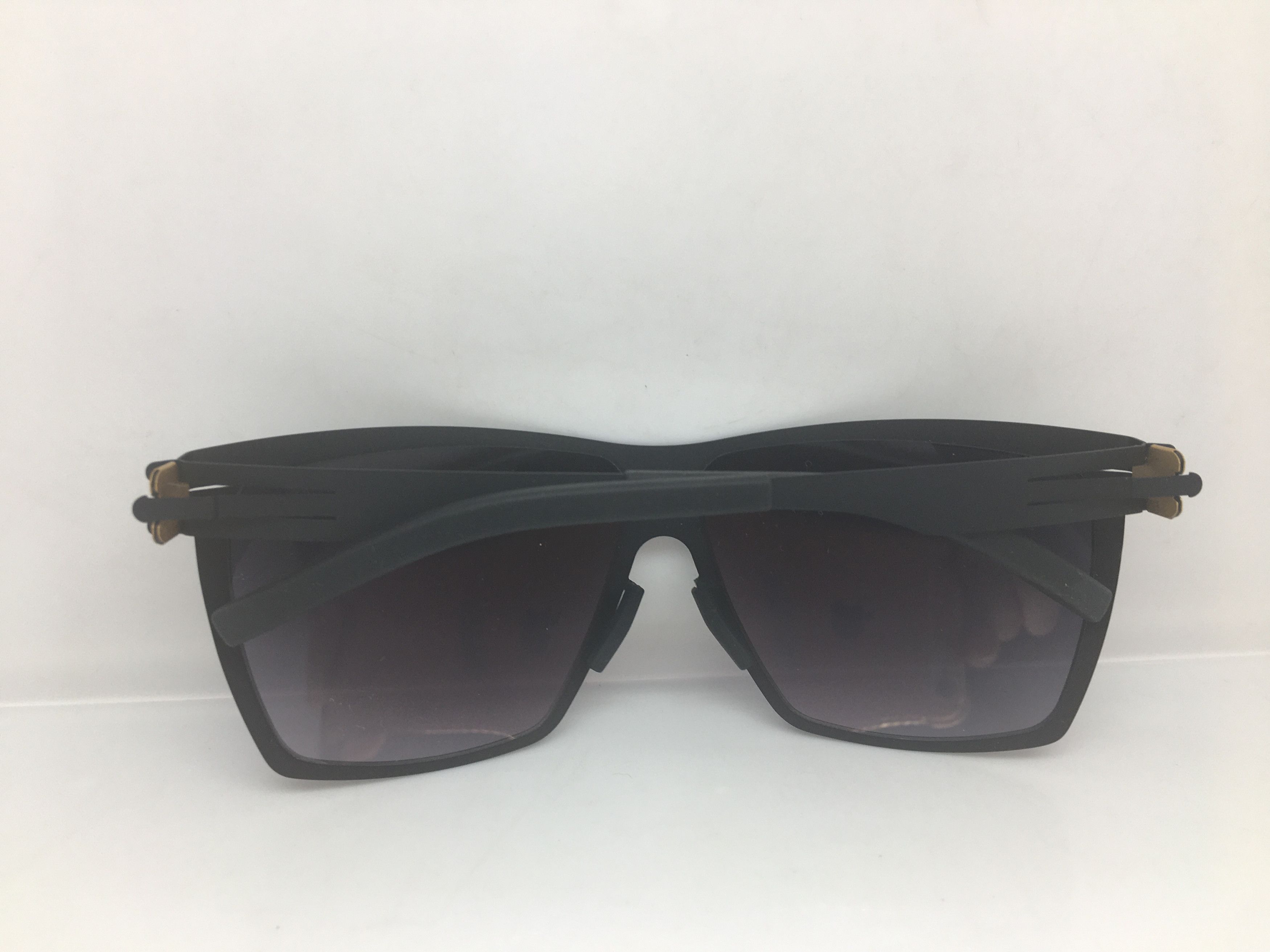 Other Matte Black Alloy Oversize Sunglasses Frame Size ONE SIZE - 6 Thumbnail