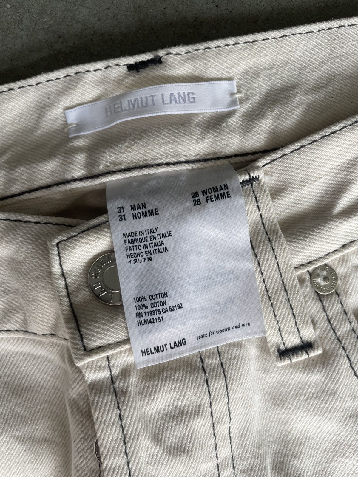 Helmut Lang Helmut Lang Masc HI Embroidered Logo Size US 31 - 6 Thumbnail