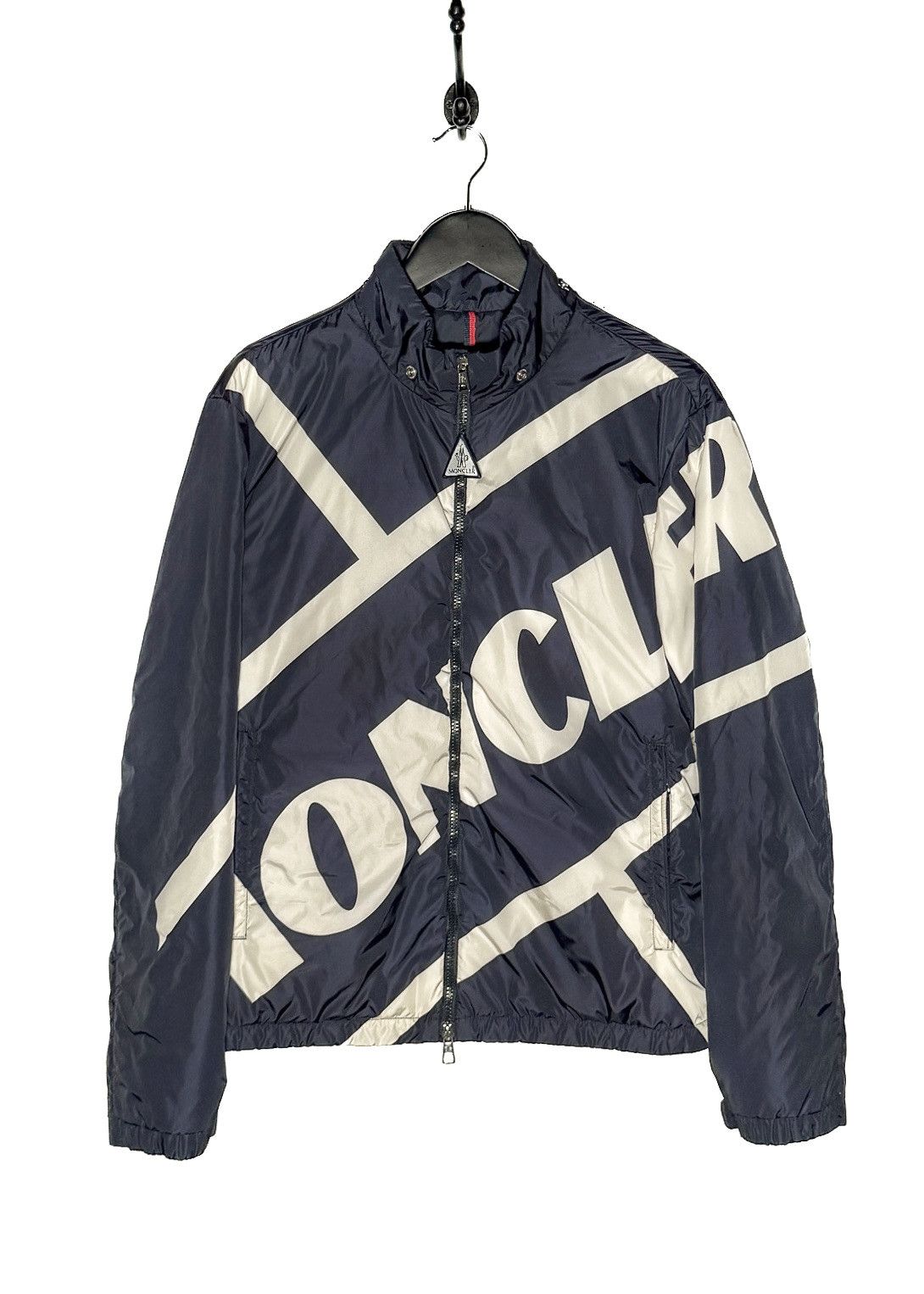 Moncler Moncler Navy Blue Logo Bert Down Jacket Size US M / EU 48-50 / 2 - 1 Thumbnail