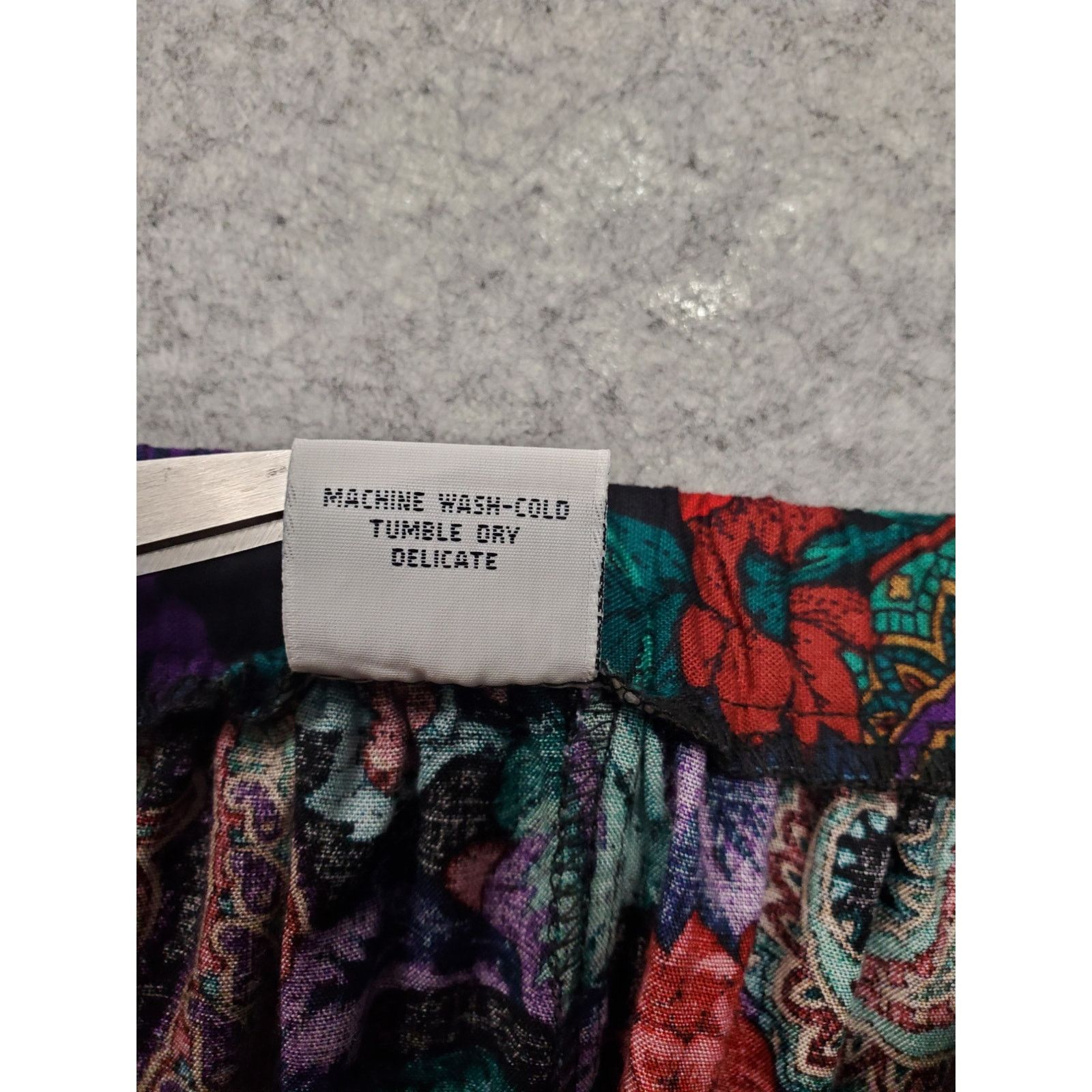 Other Vintage Women's Size 14 Alfred Dunner Floral Paisley Skirt Size 36" / US 14 / IT 50 - 4 Thumbnail
