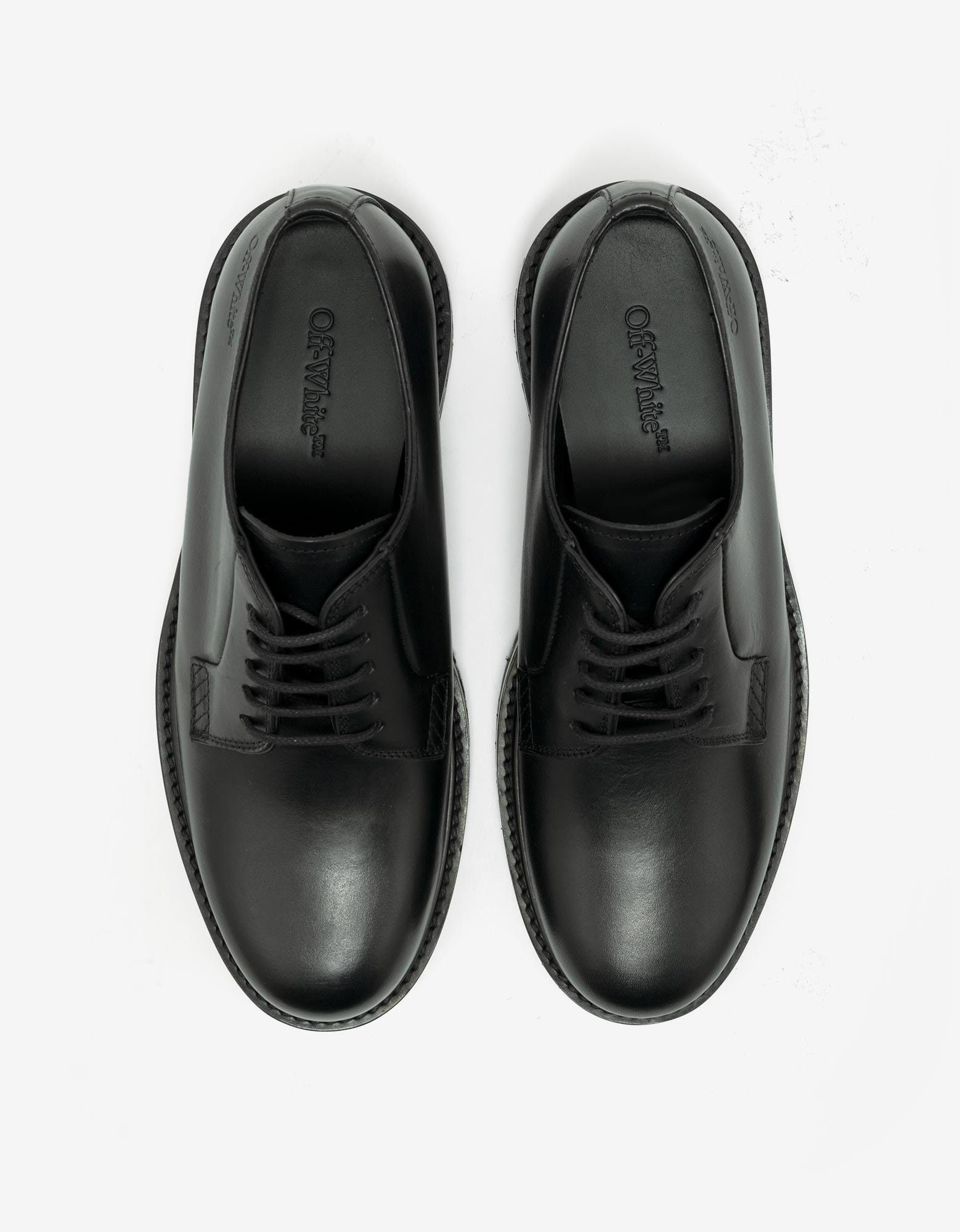 Black Military Derby Shoes