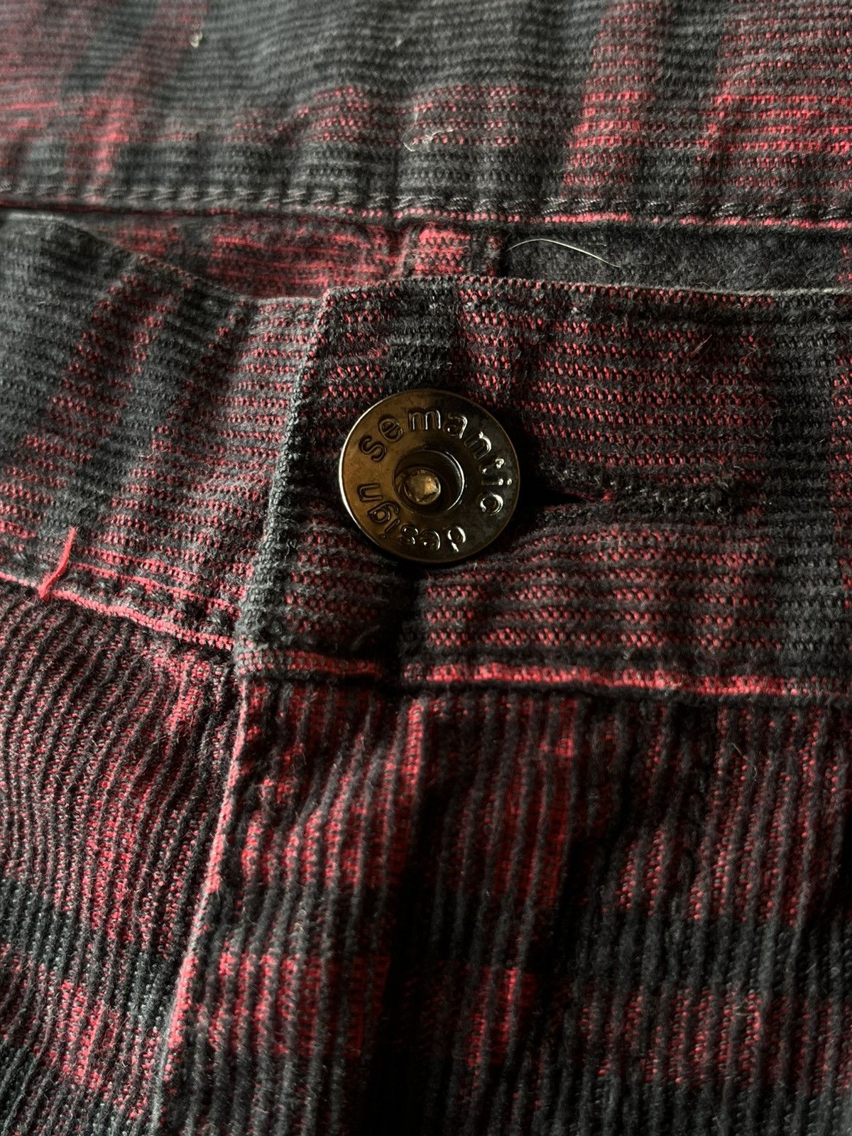 If Six Was Nine JAPANESE BRAND SEMANTIC DESIGN CORDUROY SHORT ZIPPER TARTAN Size US 30 / EU 46 - 7 Thumbnail